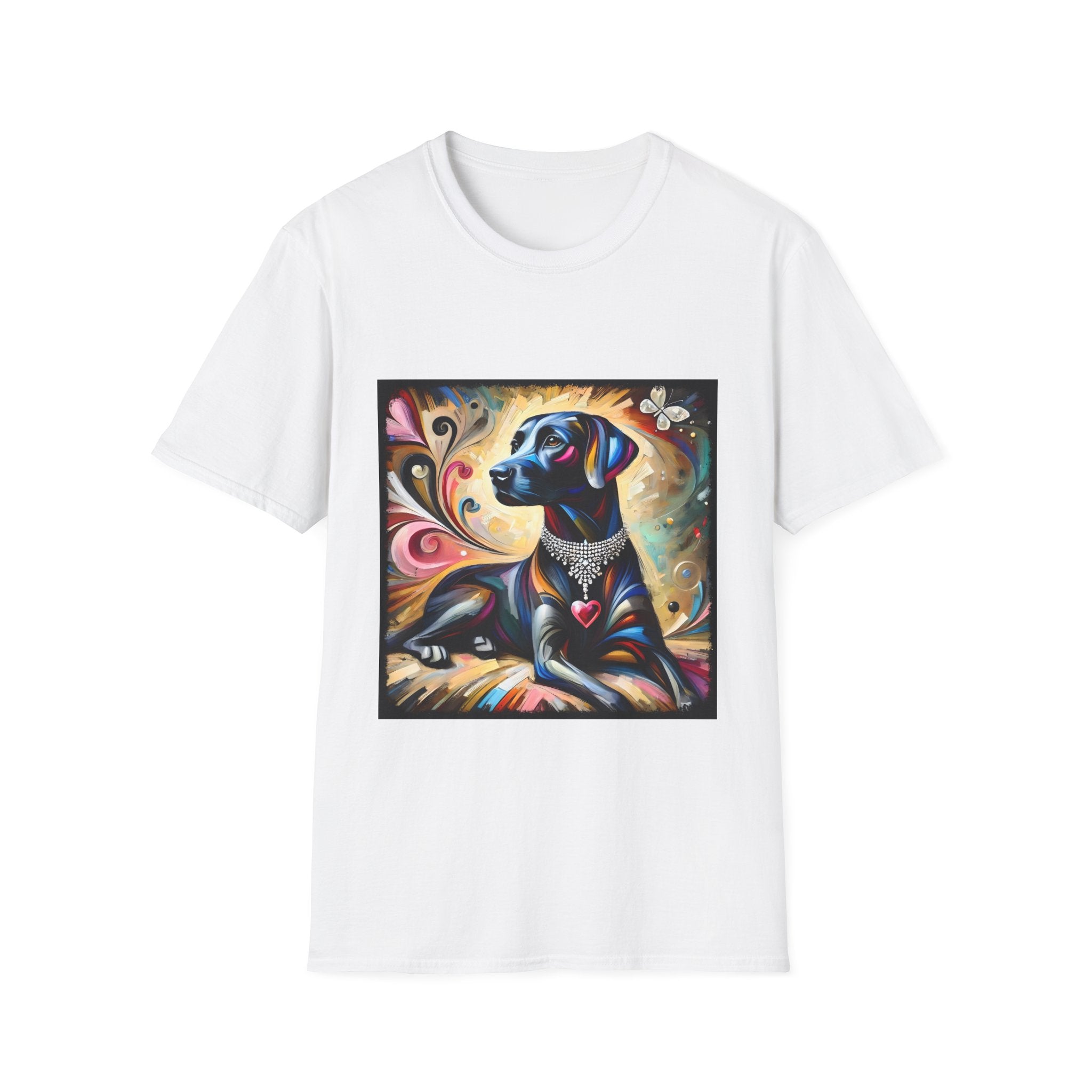 Labrador Retriever Diamond Heart Swirl | Unisex Dog T-Shirt
