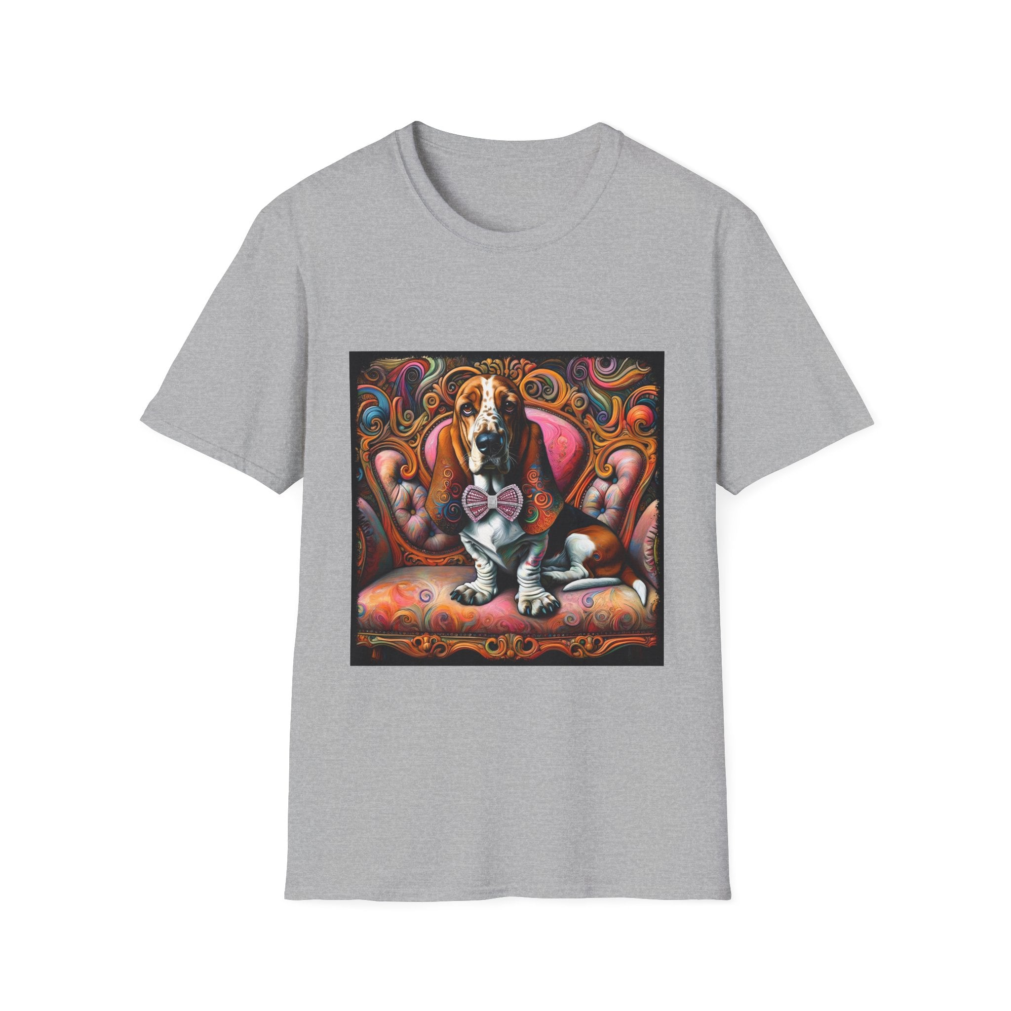 Basset Hound Vivid Swirl | Unisex Dog T-Shirt