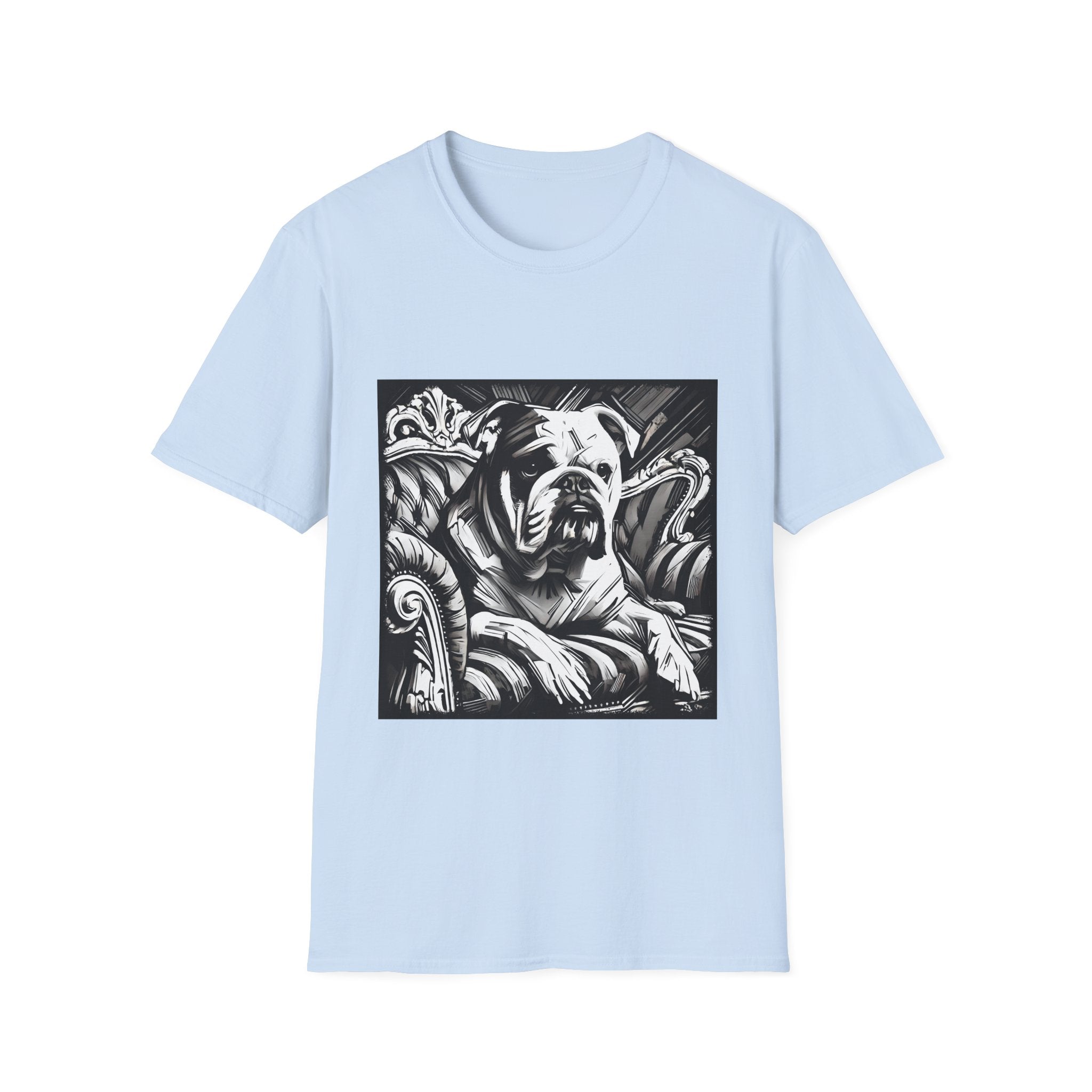 Bulldog B&W Bold | Unisex Dog T-Shirt