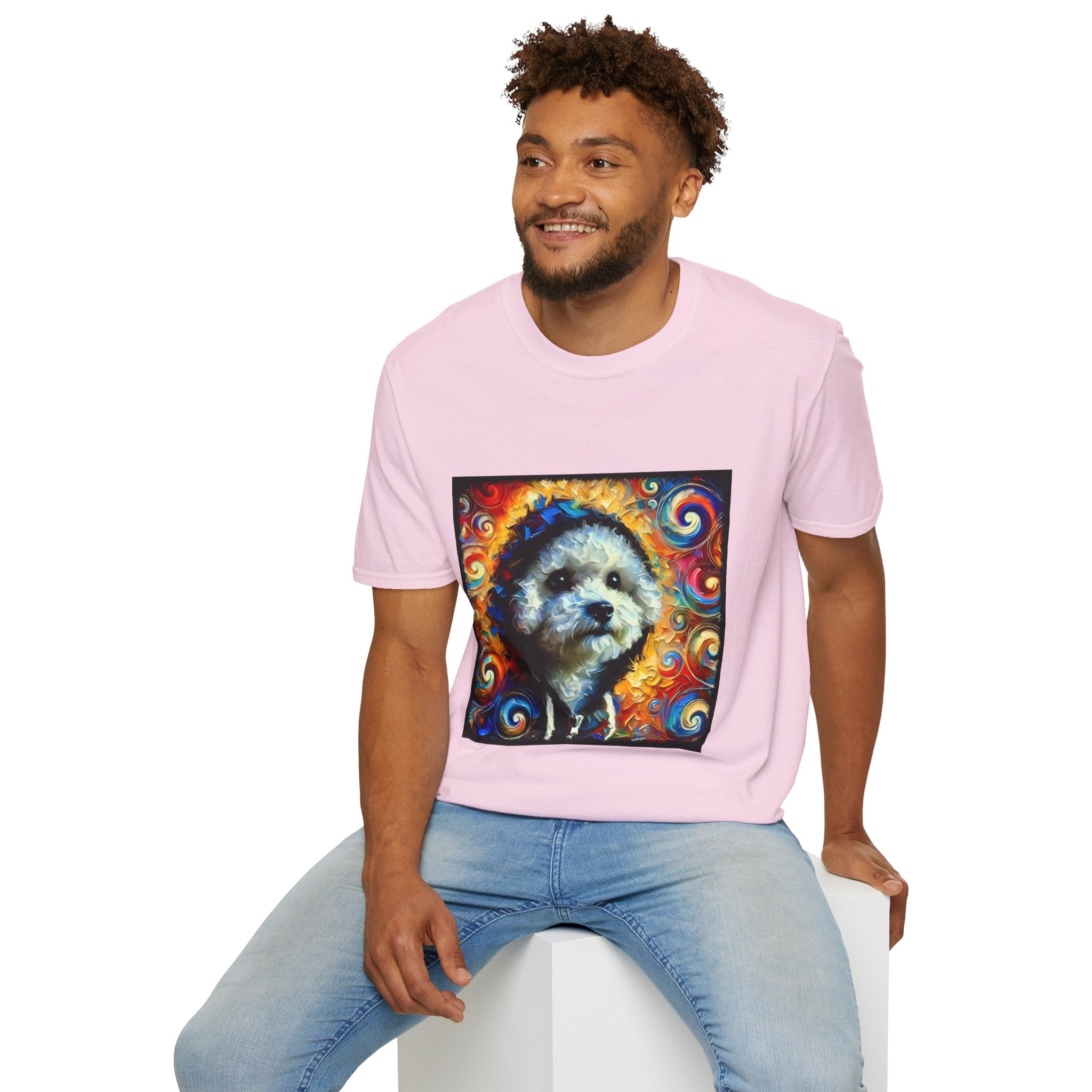 Bichon Frise Urban Swirl | Unisex Dog T-Shirt