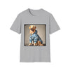 Golden Retriever Blue Camo Cutie | Unisex Softstyle T-Shirt