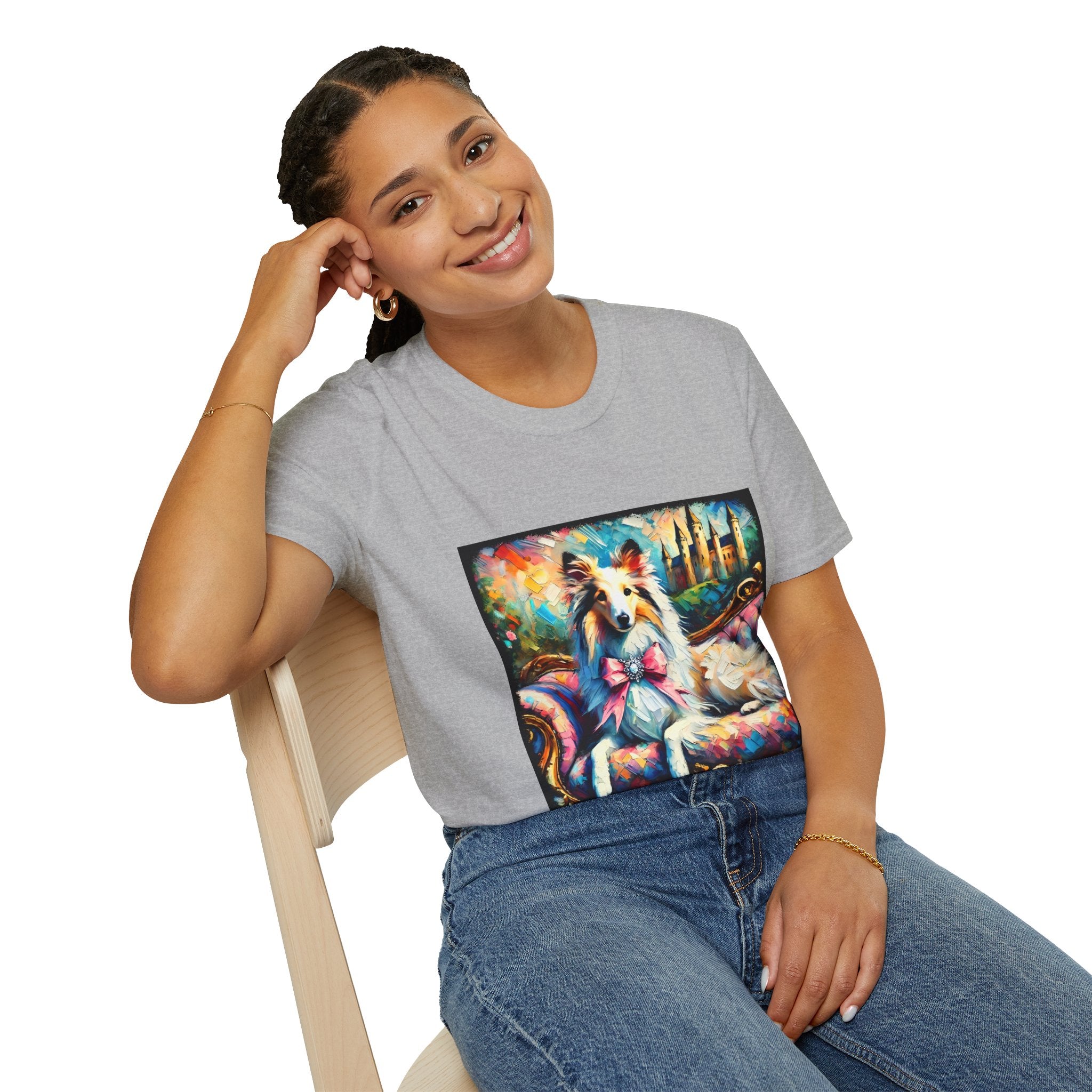 Collie Diamond Princess Classic | Unisex Dog T-Shirt