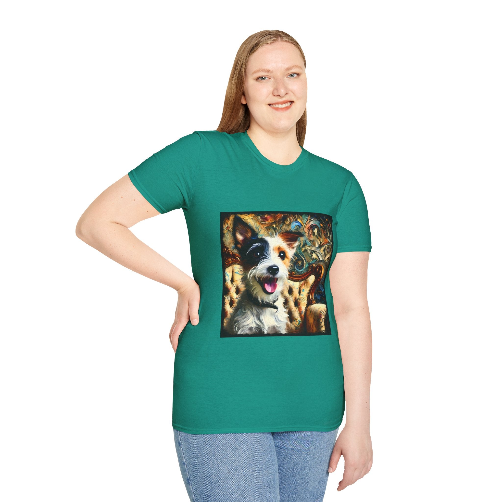 Jack Russell Terrier Blissful Swirl | Unisex Softstyle T-Shirt