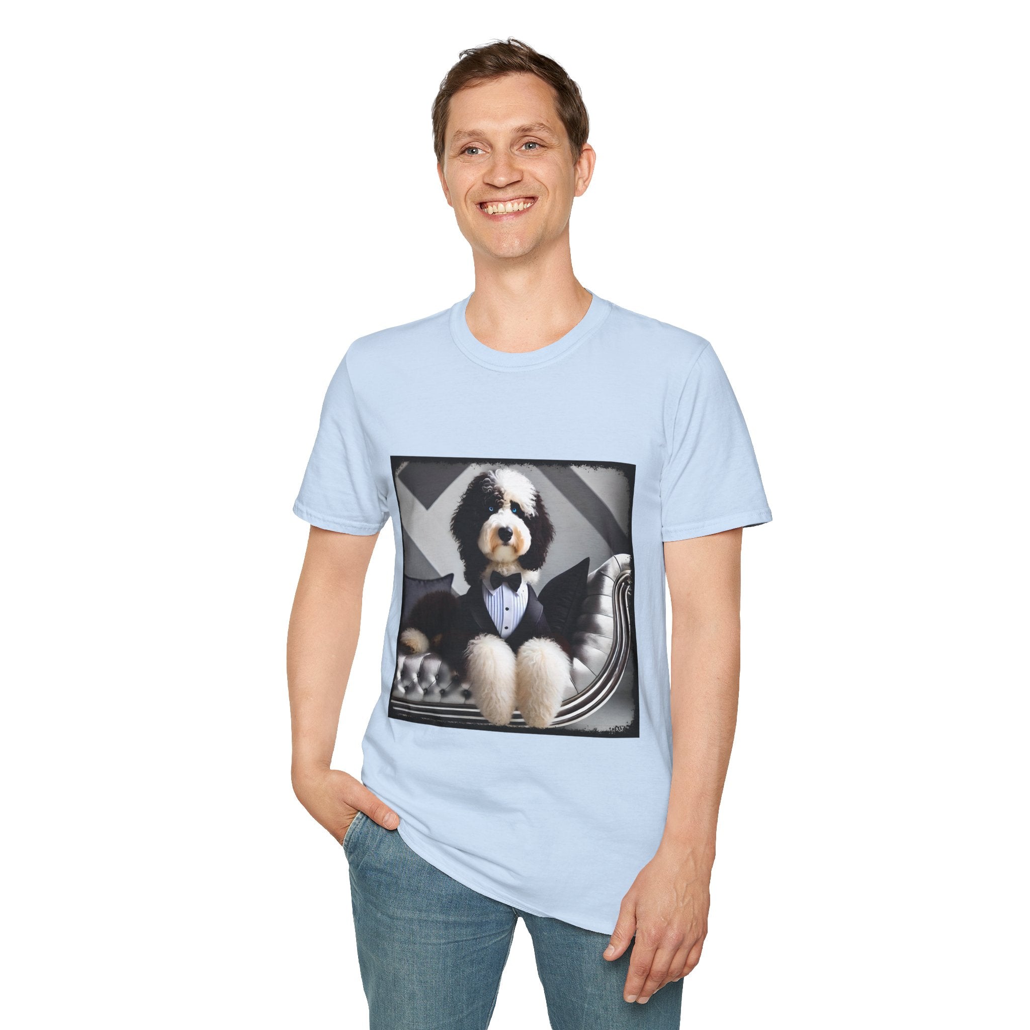 Sheepadoodle Distinguished Gent | Unisex Dog T-Shirt