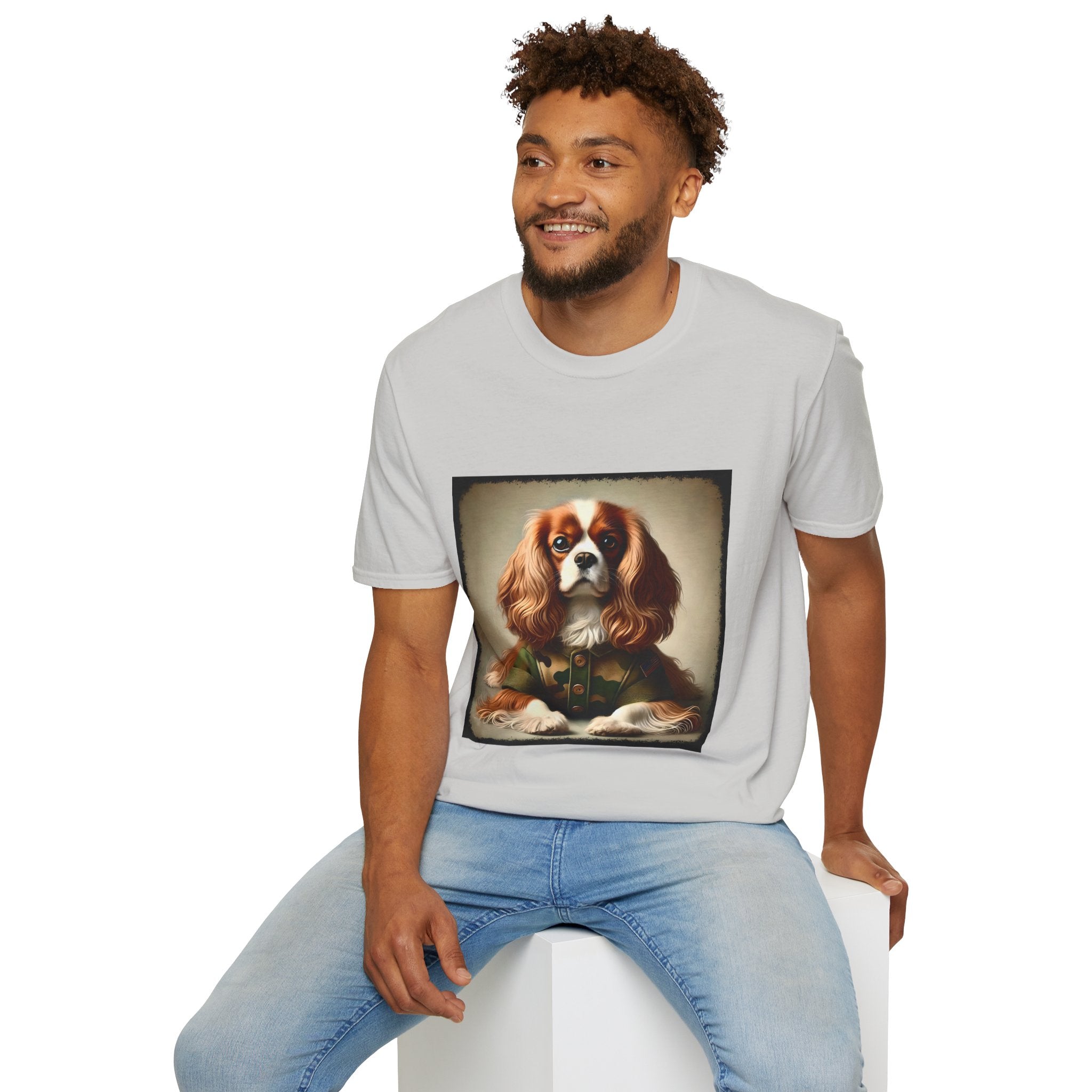 Cavalier King Charles Spaniel Camo Comrade | Unisex Dog T-Shirt