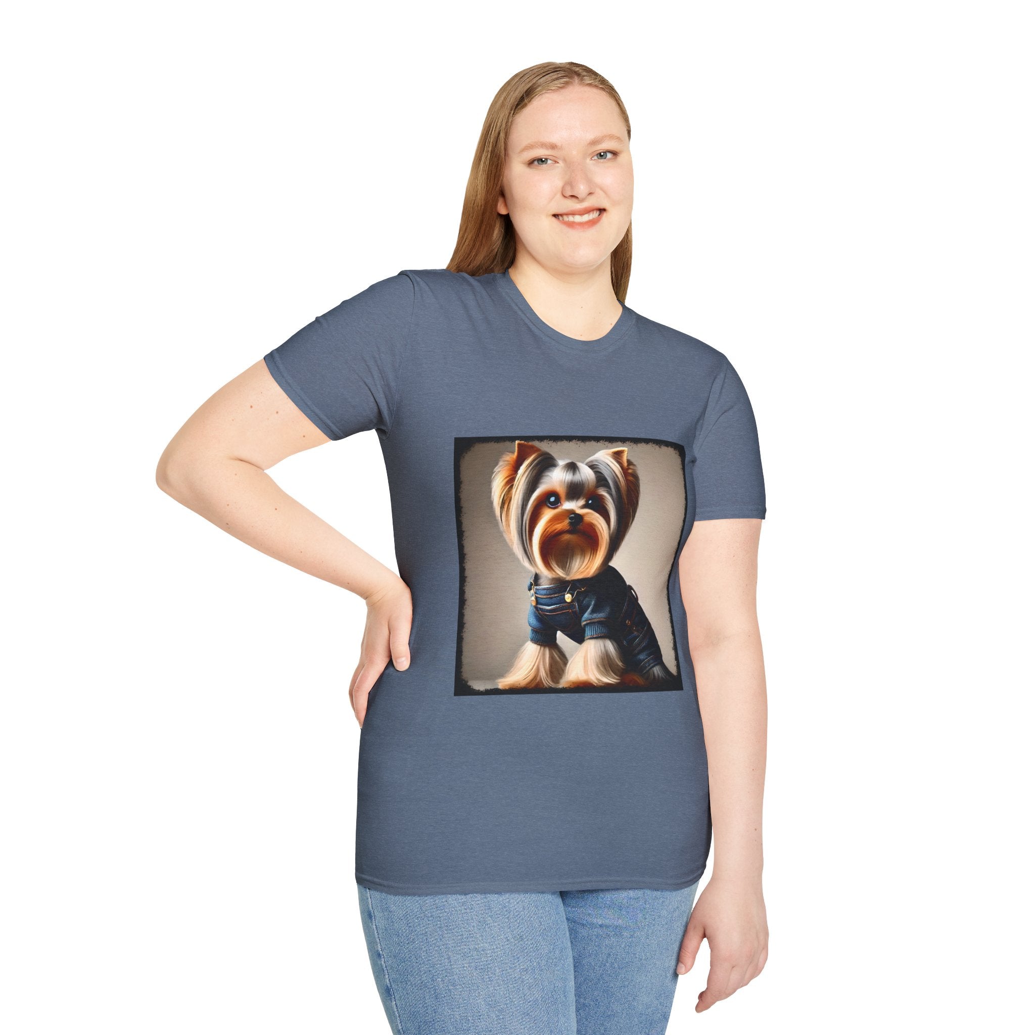 Yorkshire Terrier Denim Belle | Unisex Dog T-Shirt