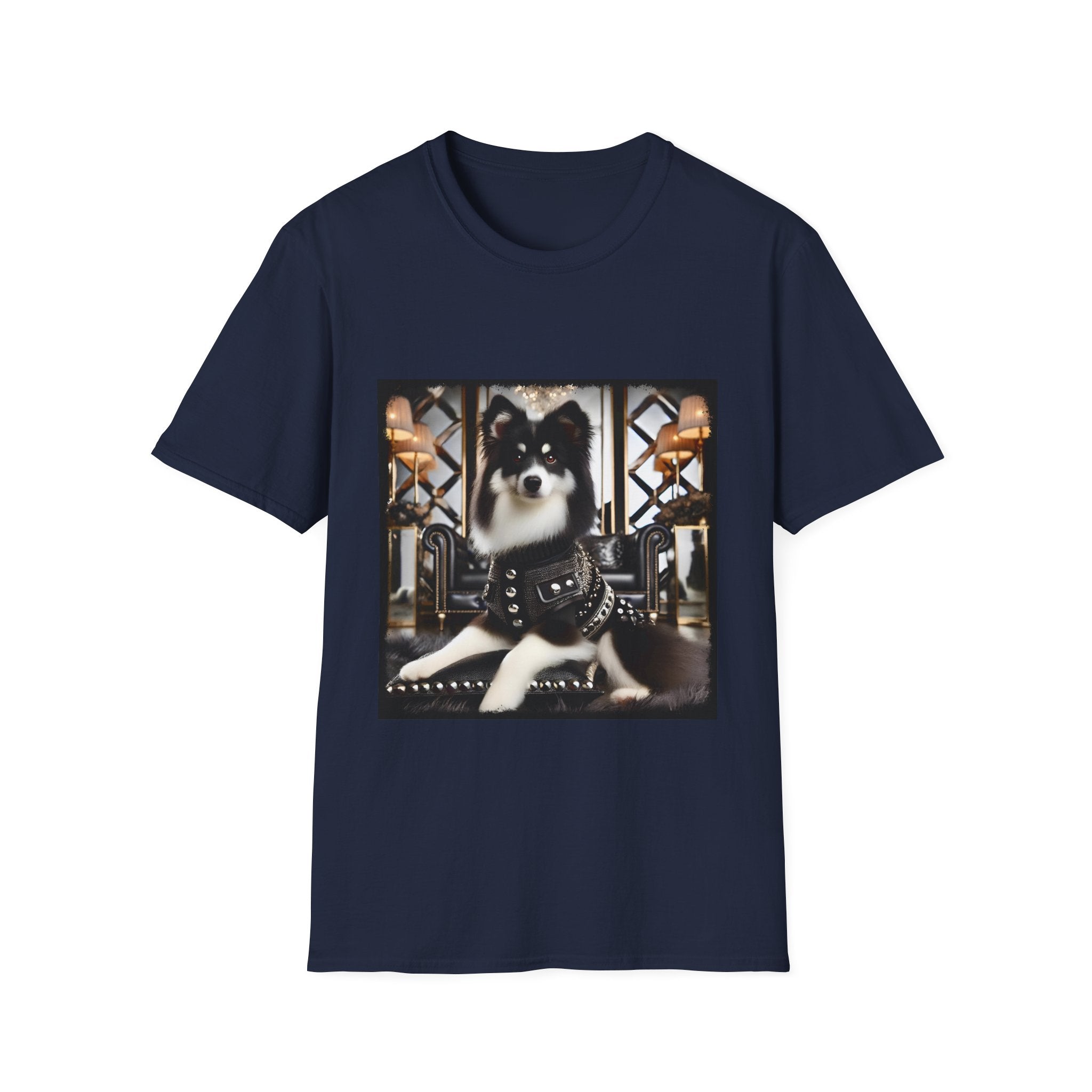 Unisex Pet Apparel – Miniature American Shepherd B&W Baddie Artwork