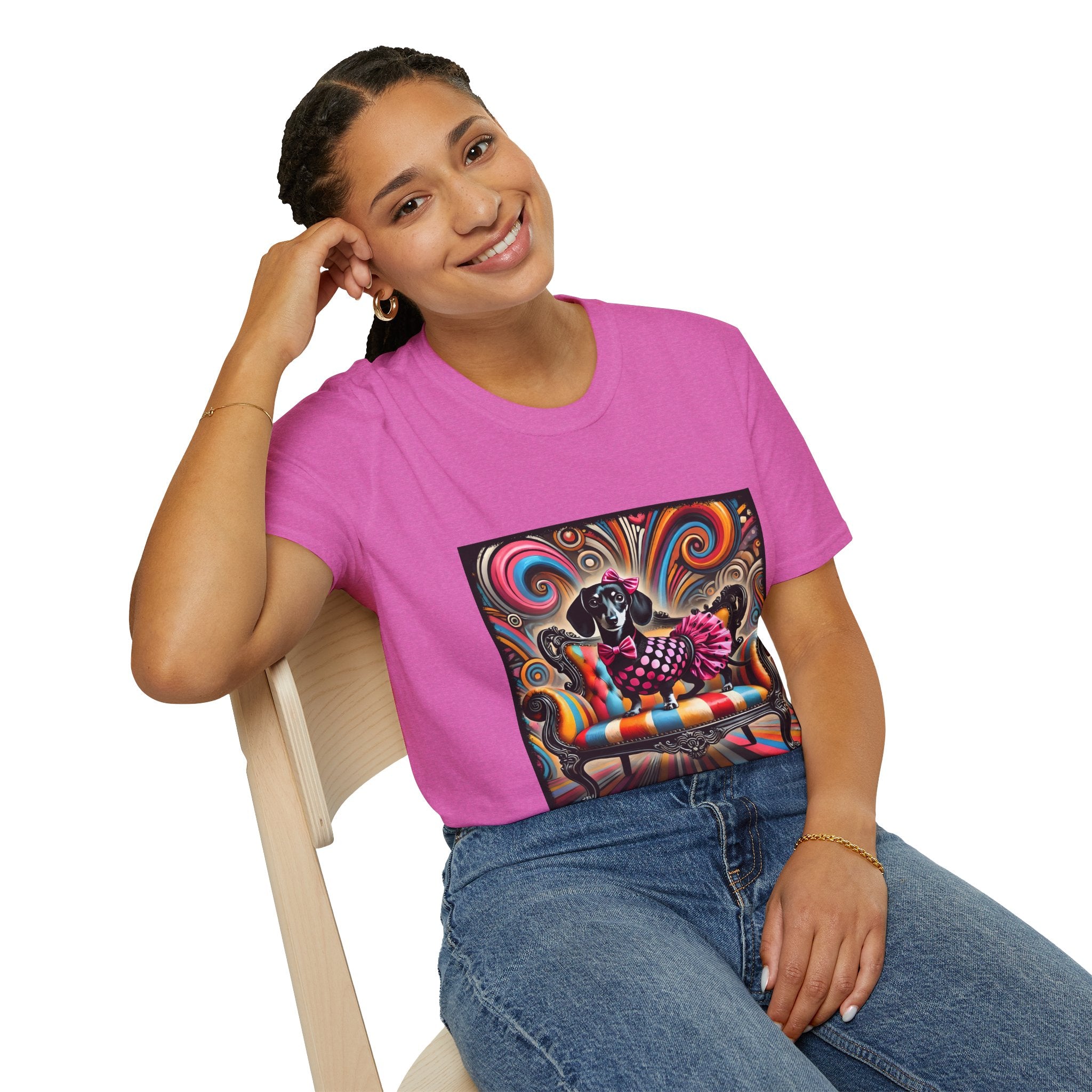 Dachshund Polka Dot Diva | Unisex Dog T-Shirt