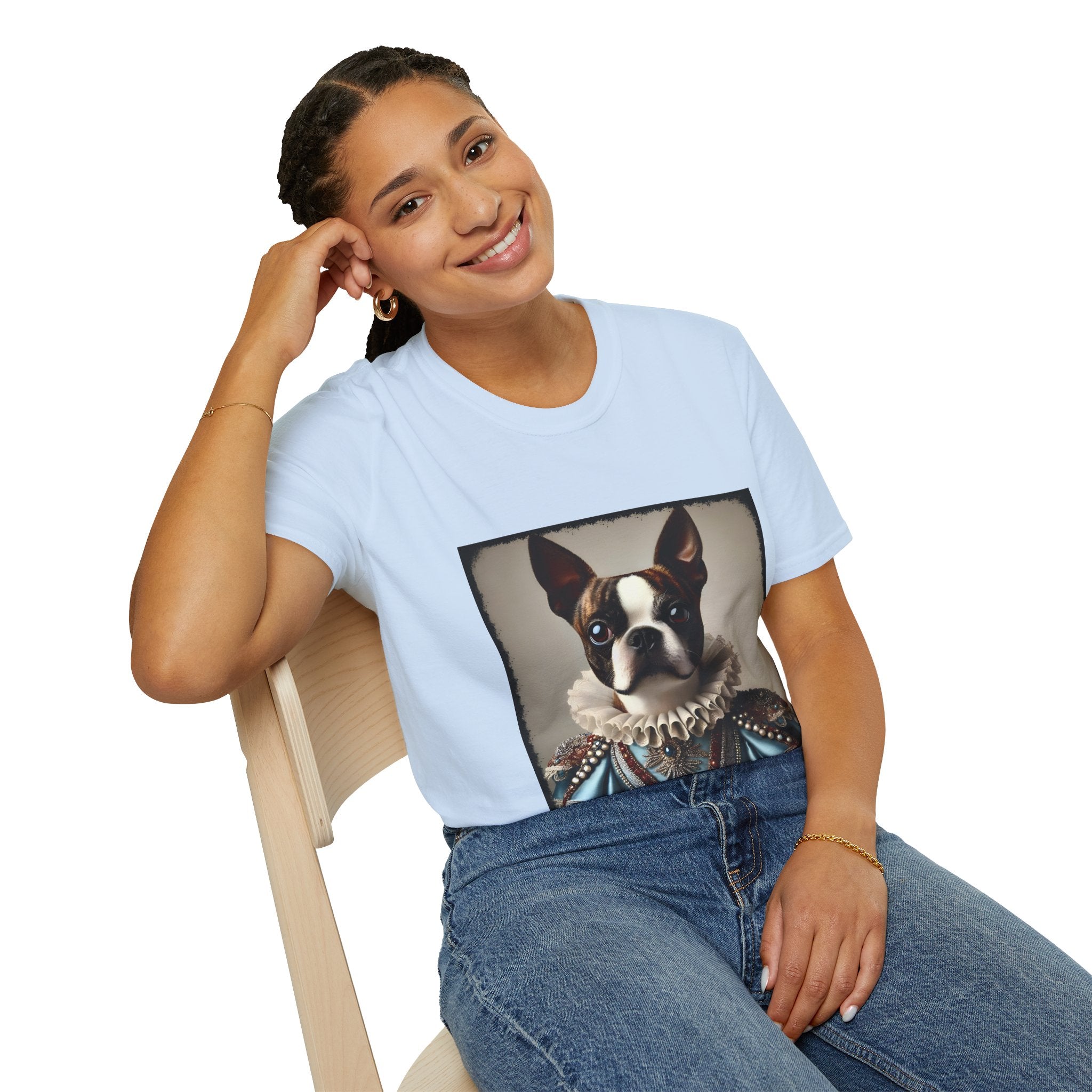 Boston Terrier Bougie Brindle | Unisex Dog T-Shirt