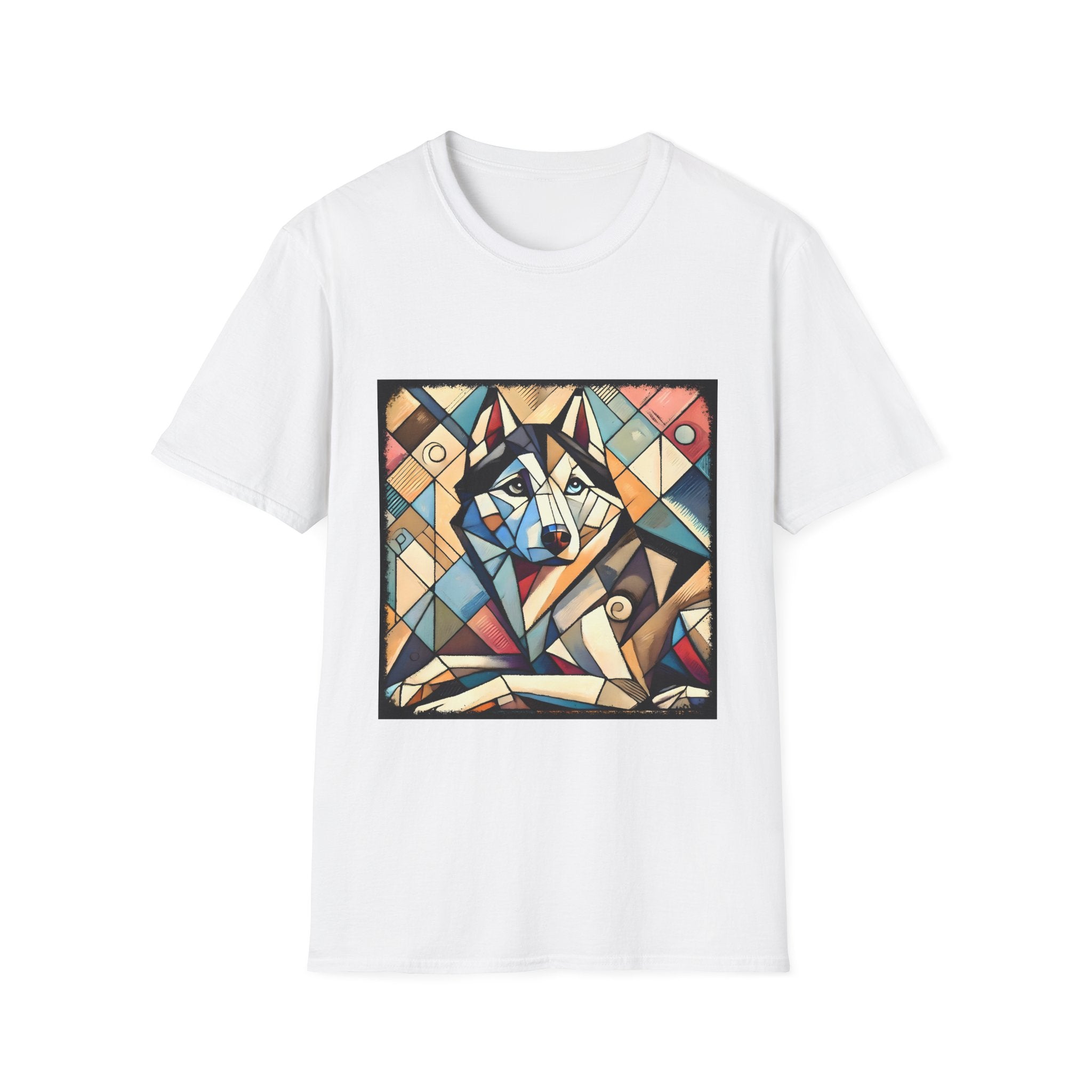 Siberian Husky Glass Geometric | Unisex Dog T-Shirt