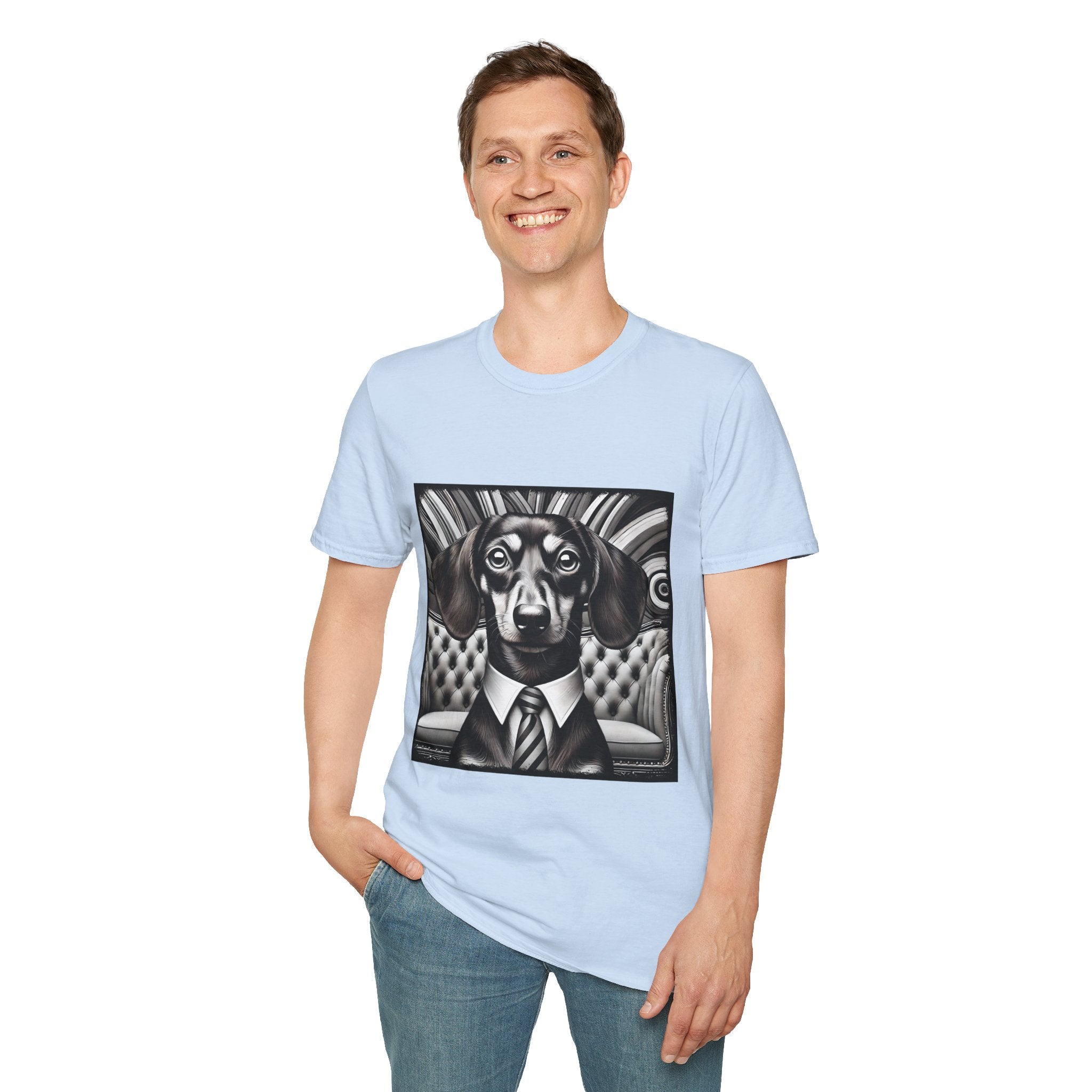 Dachshund B&W Gentleman | Unisex Dog T-Shirt