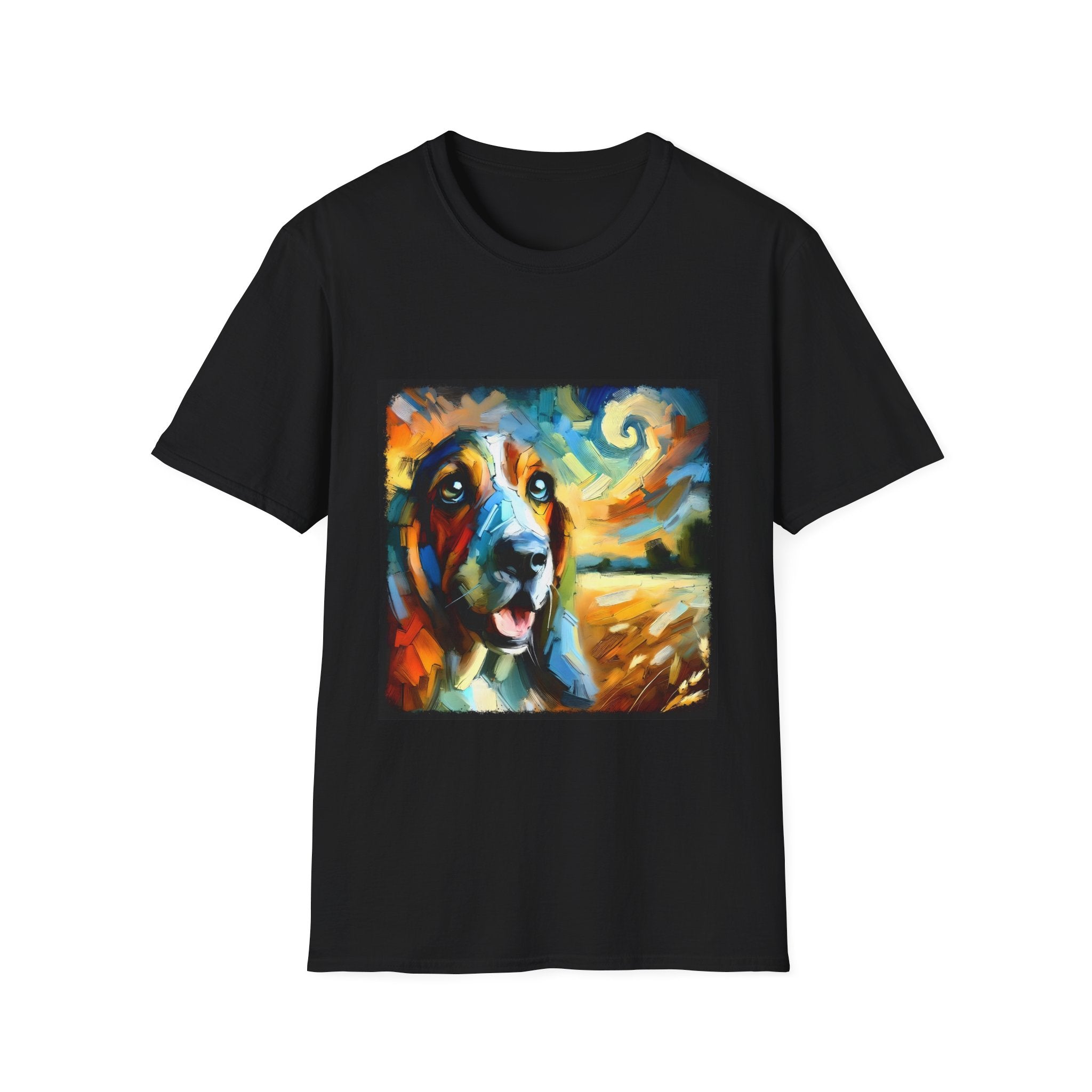 Basset Hound Sun Swirl | Unisex Dog T-Shirt