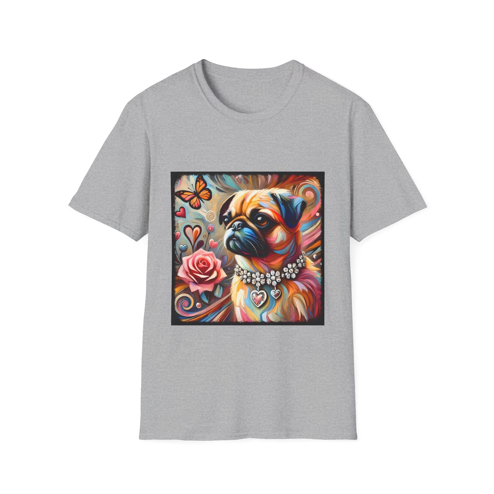 Pug Butterfly Classic | Unisex Dog T-Shirt