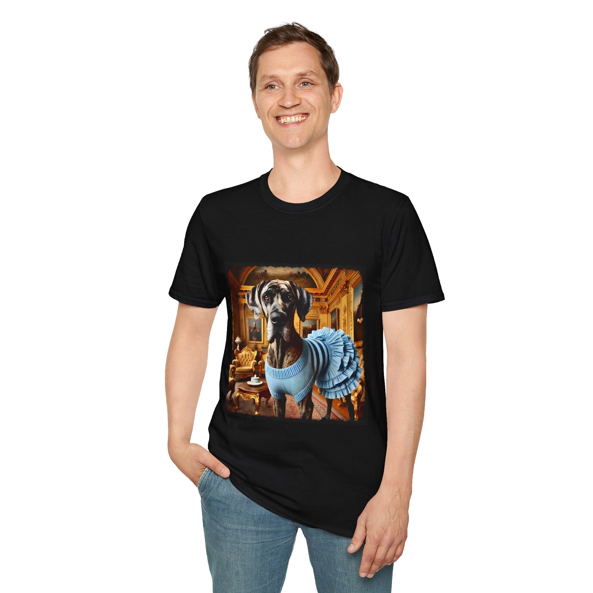 Great Dane Brindle Billionaire | Unisex Dog T-Shirt