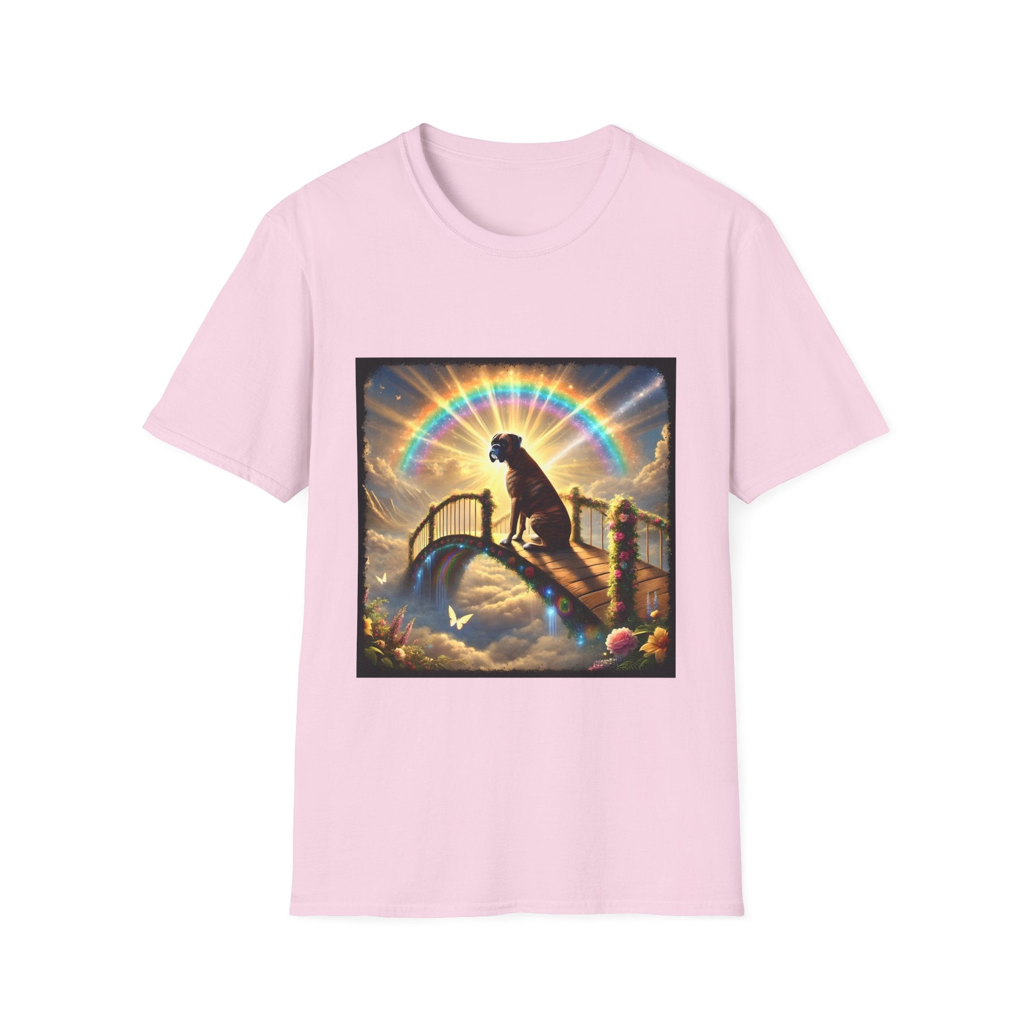Boxer Brindle Rainbow Bridge | Unisex Dog T-Shirt