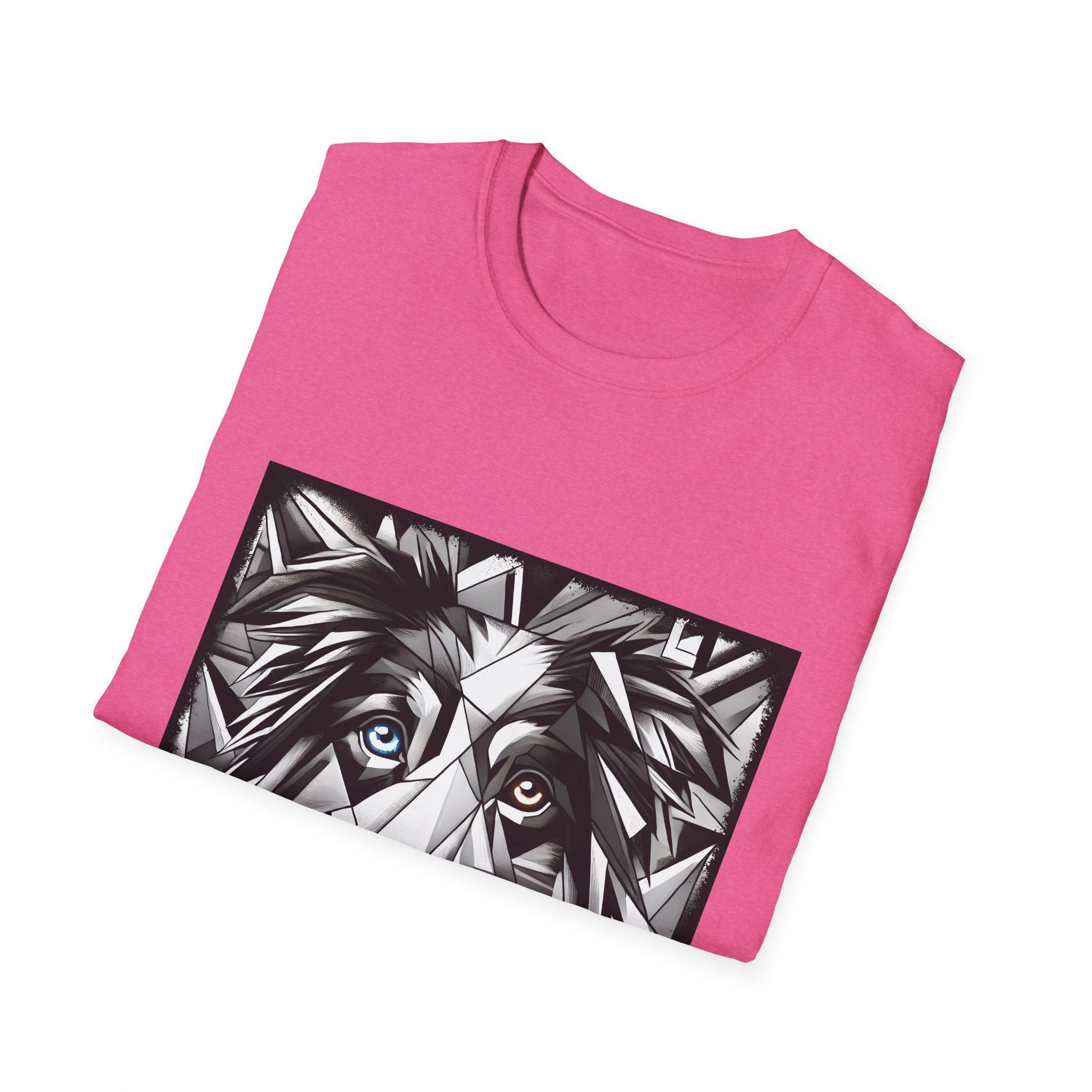 Australian Shepherd Bold Eyes Geometric | Unisex Dog T-Shirt