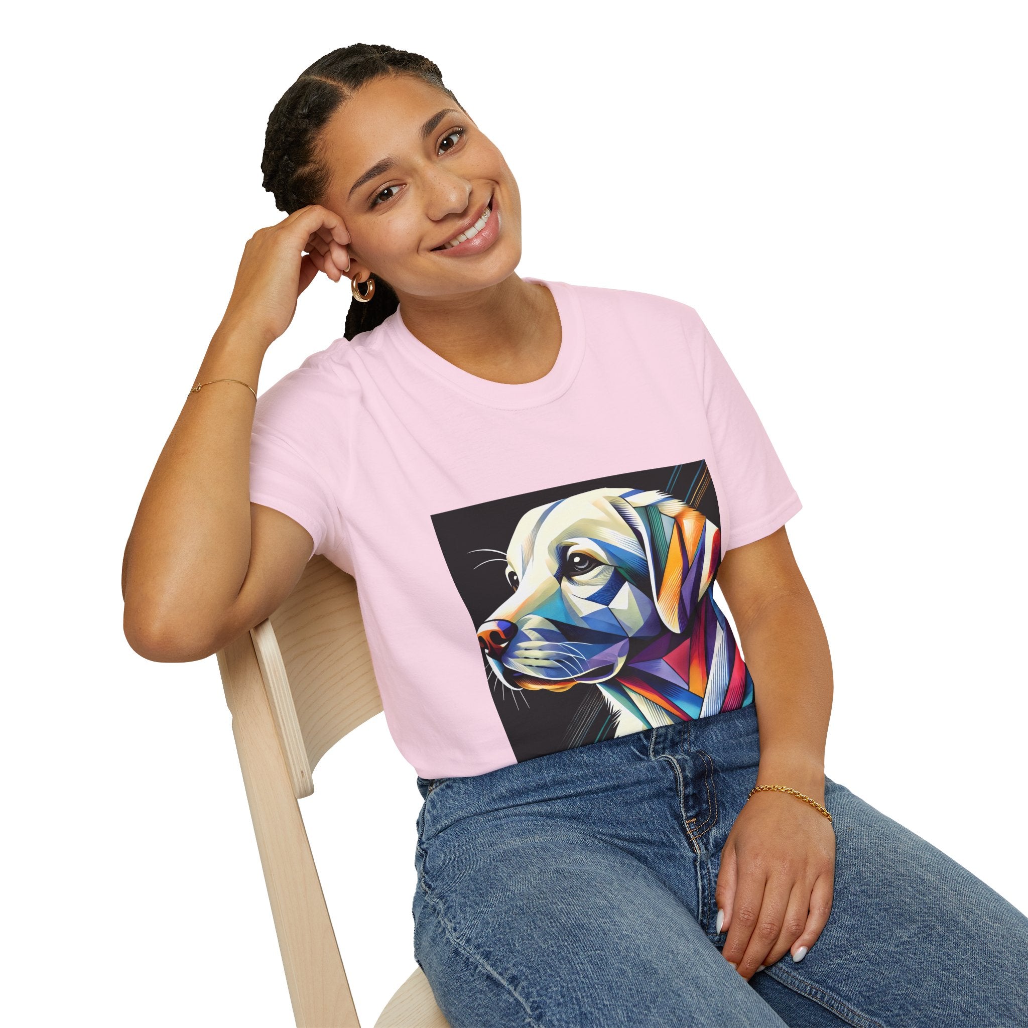 Labrador Retriever Multicolor Geometric | Unisex Dog T-Shirt