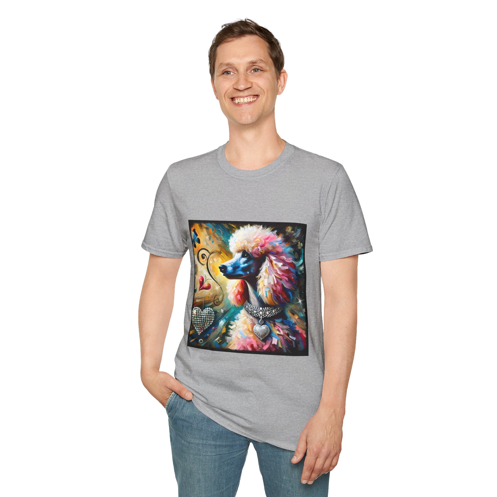 Poodle Diamond Heart Classic | Unisex Dog T-Shirt