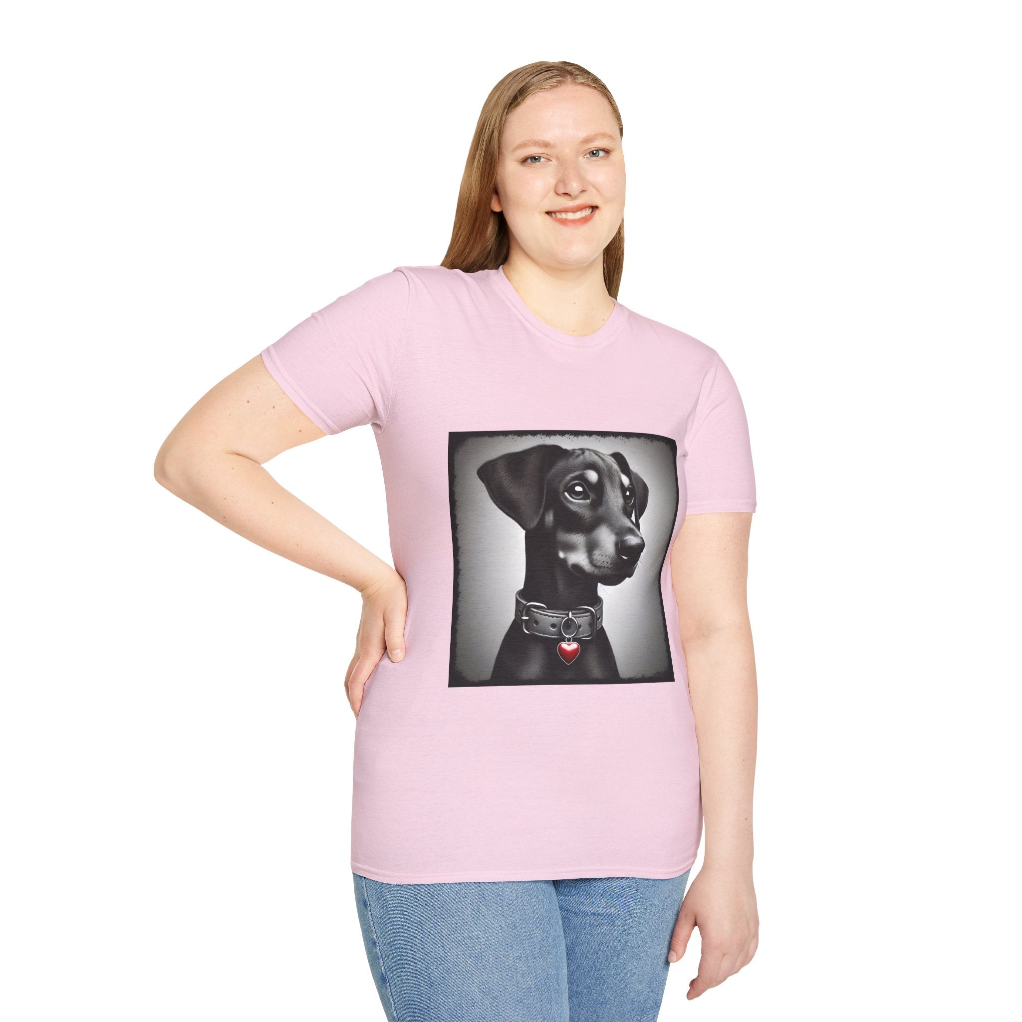 Doberman Pinscher Heart Charmer | Unisex Dog T-Shirt