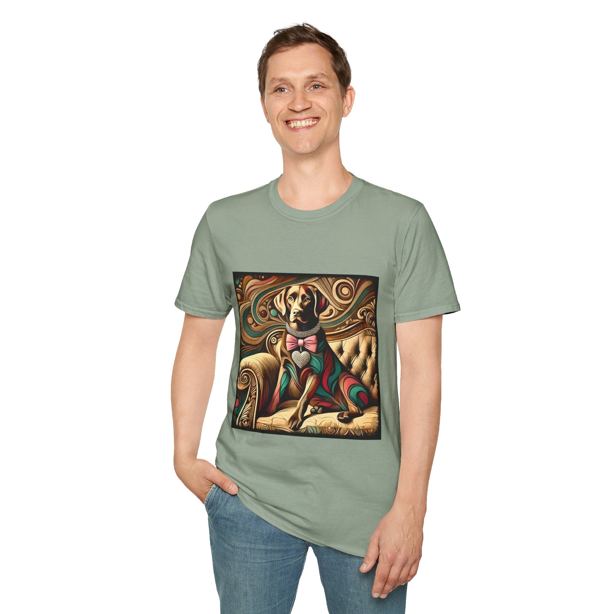 Labrador Retriever Warm Diamond Swirl | Unisex Dog T-Shirt
