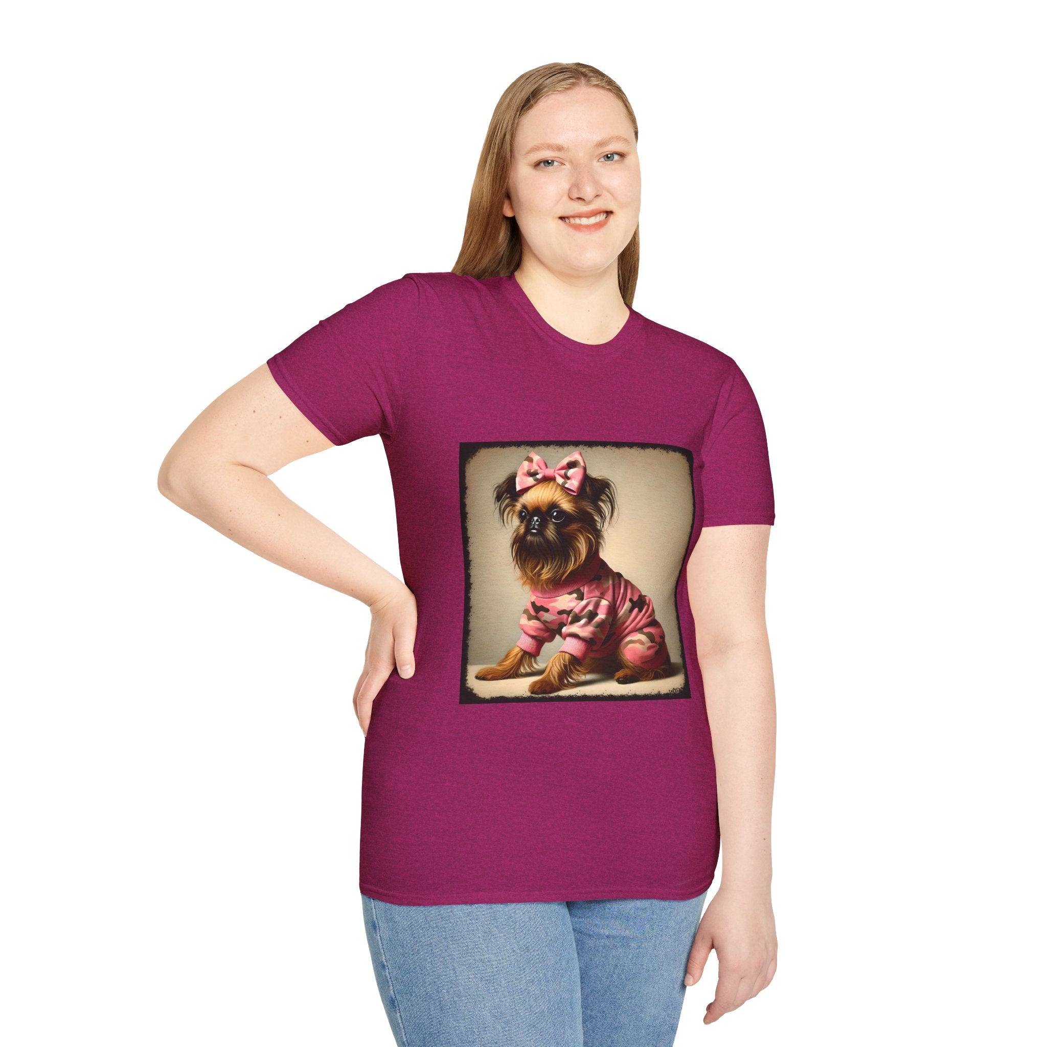 Brussels Griffon Camo Cutie | Unisex Dog T-Shirt
