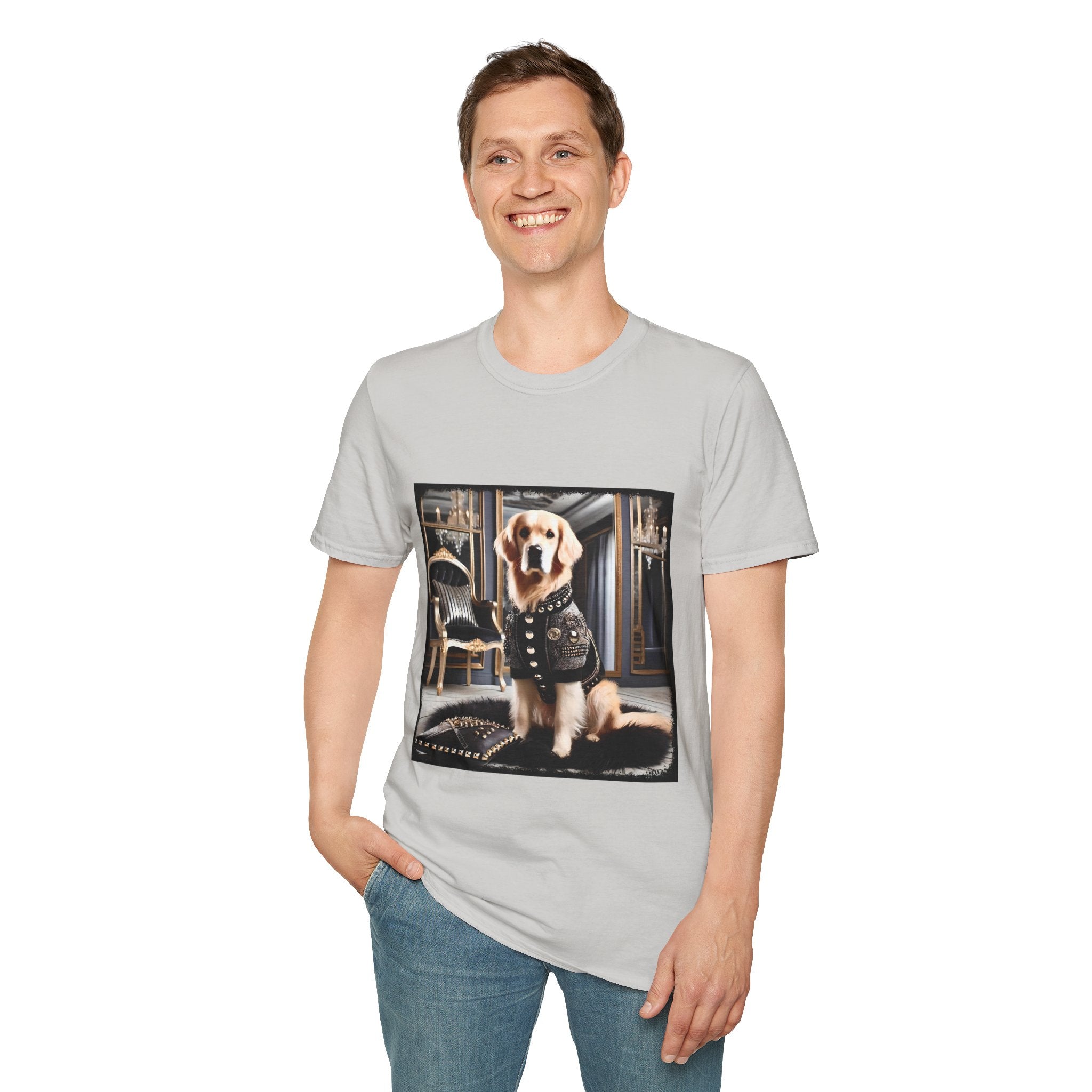 Golden Retriever Edge Icon | Unisex Dog T-Shirt