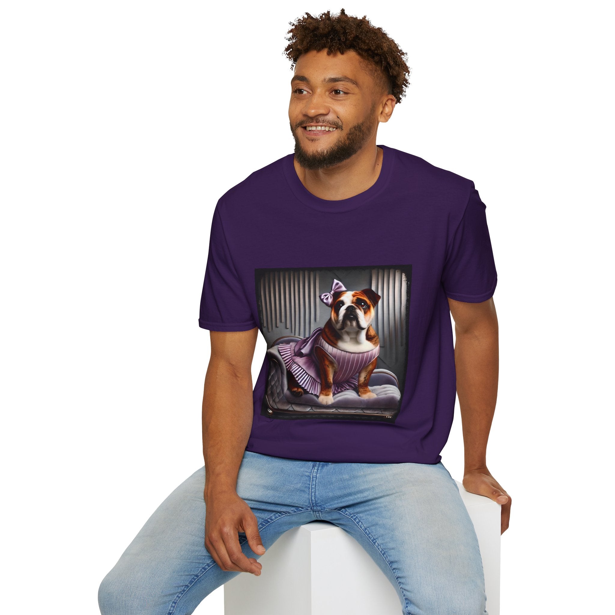 Bulldog Lilac Lovey | Unisex Dog T-Shirt