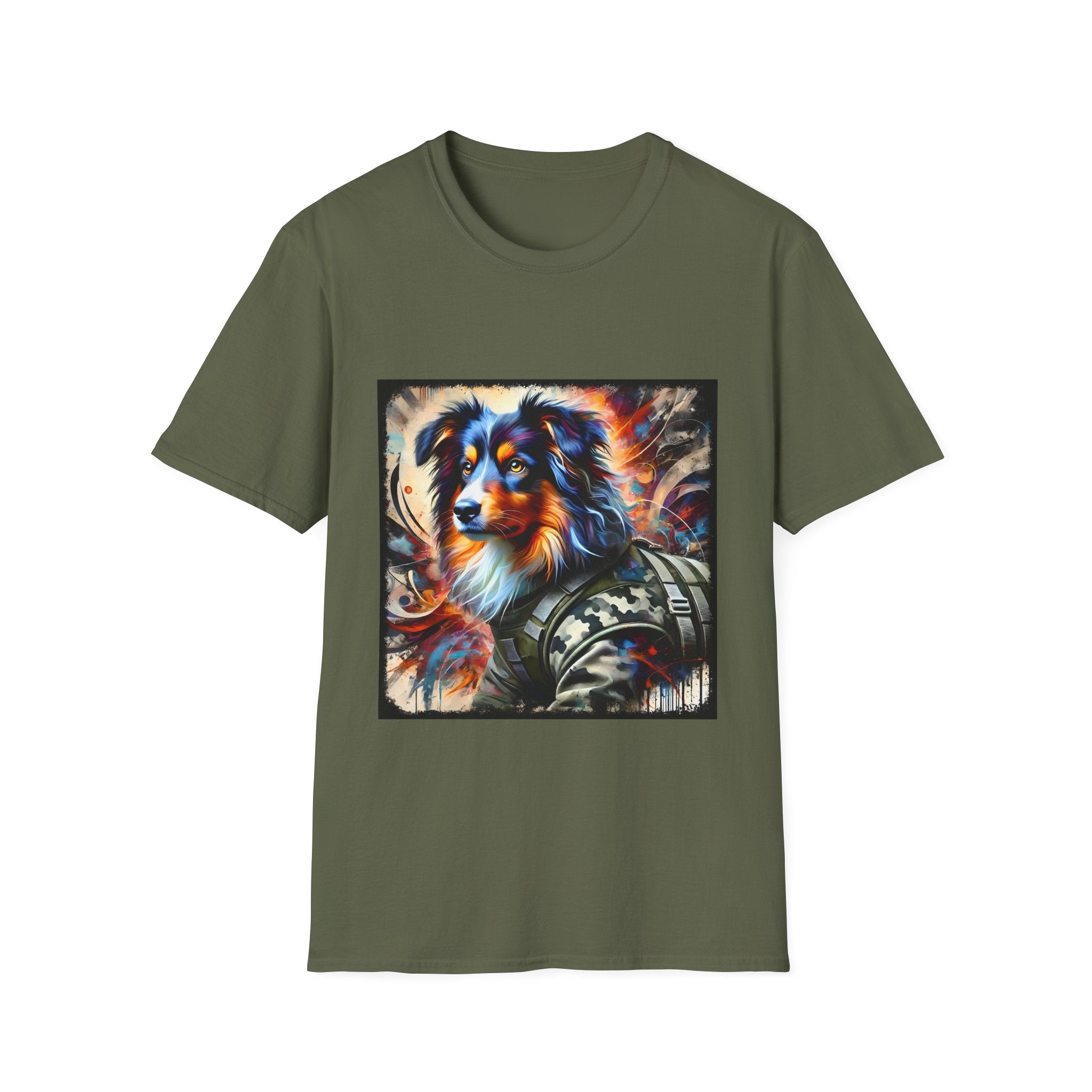 Miniature American Shepherd Camo Classic | Unisex Dog T-Shirt