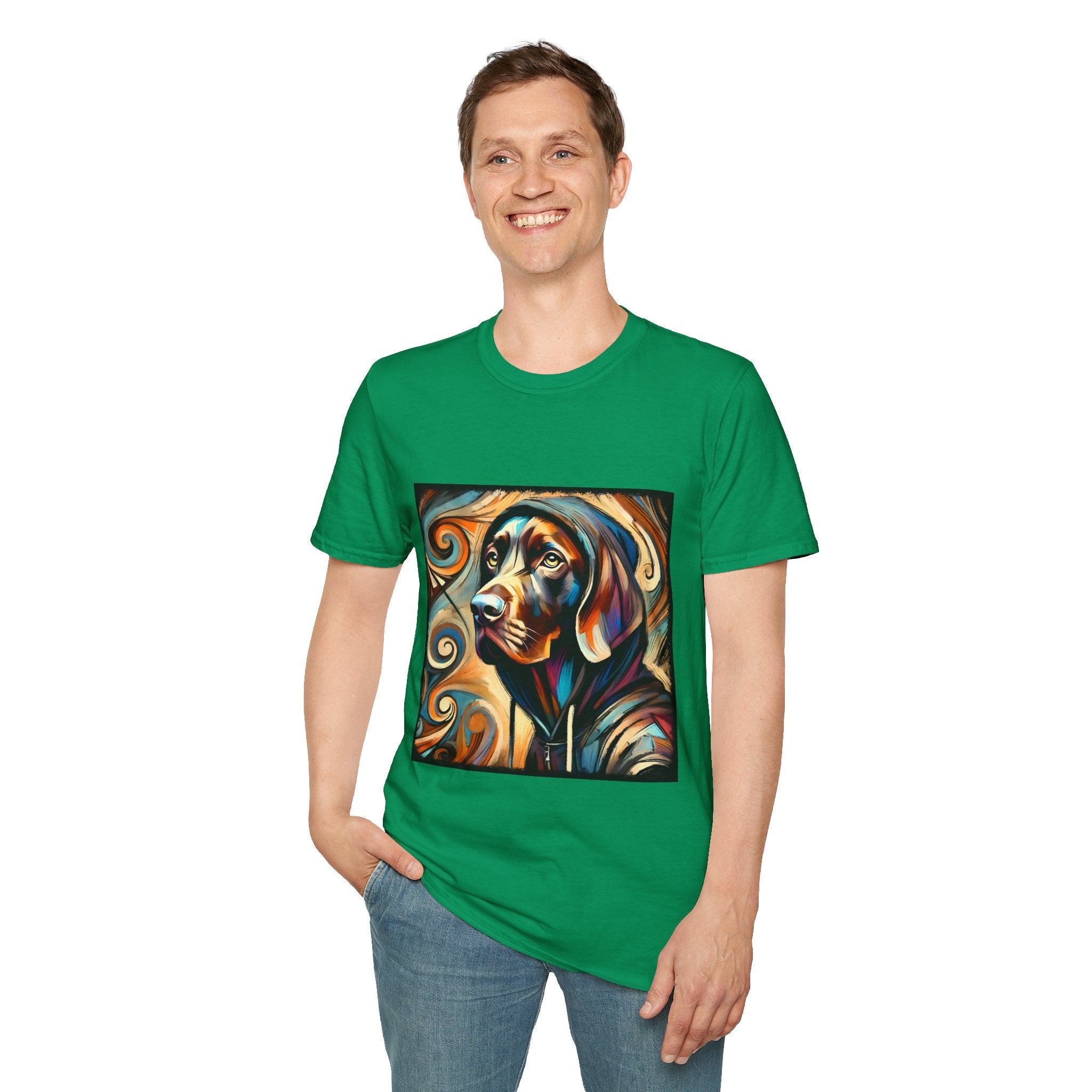 German Shorthaired Pointer Relaxed Swirl | Unisex Dog T-Shirt