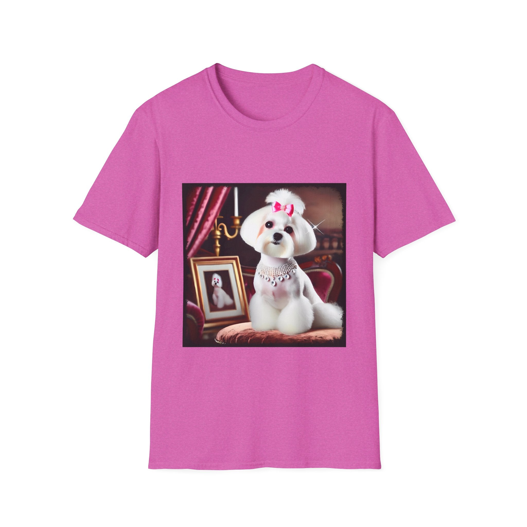 Maltese Pink Princess | Unisex Dog T-Shirt