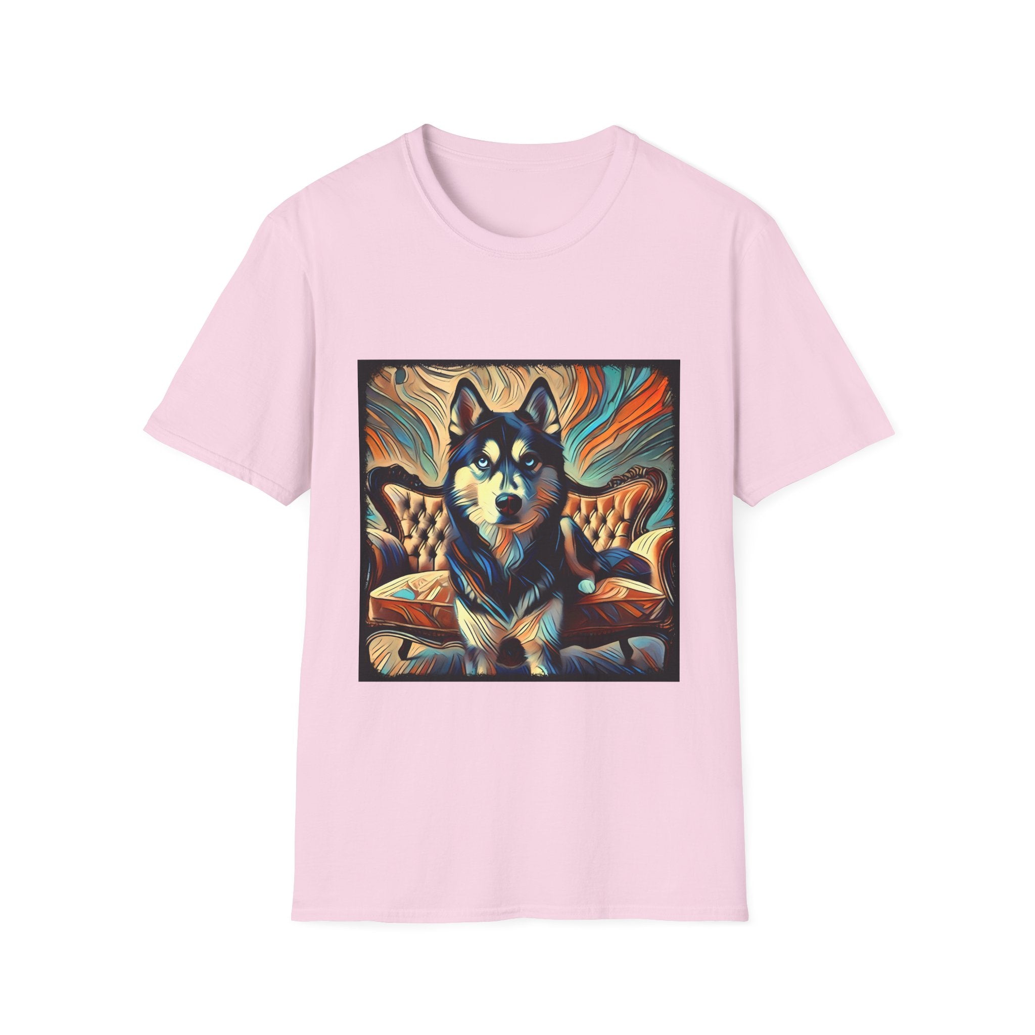 Siberian Husky Teal Classic | Unisex Dog T-Shirt