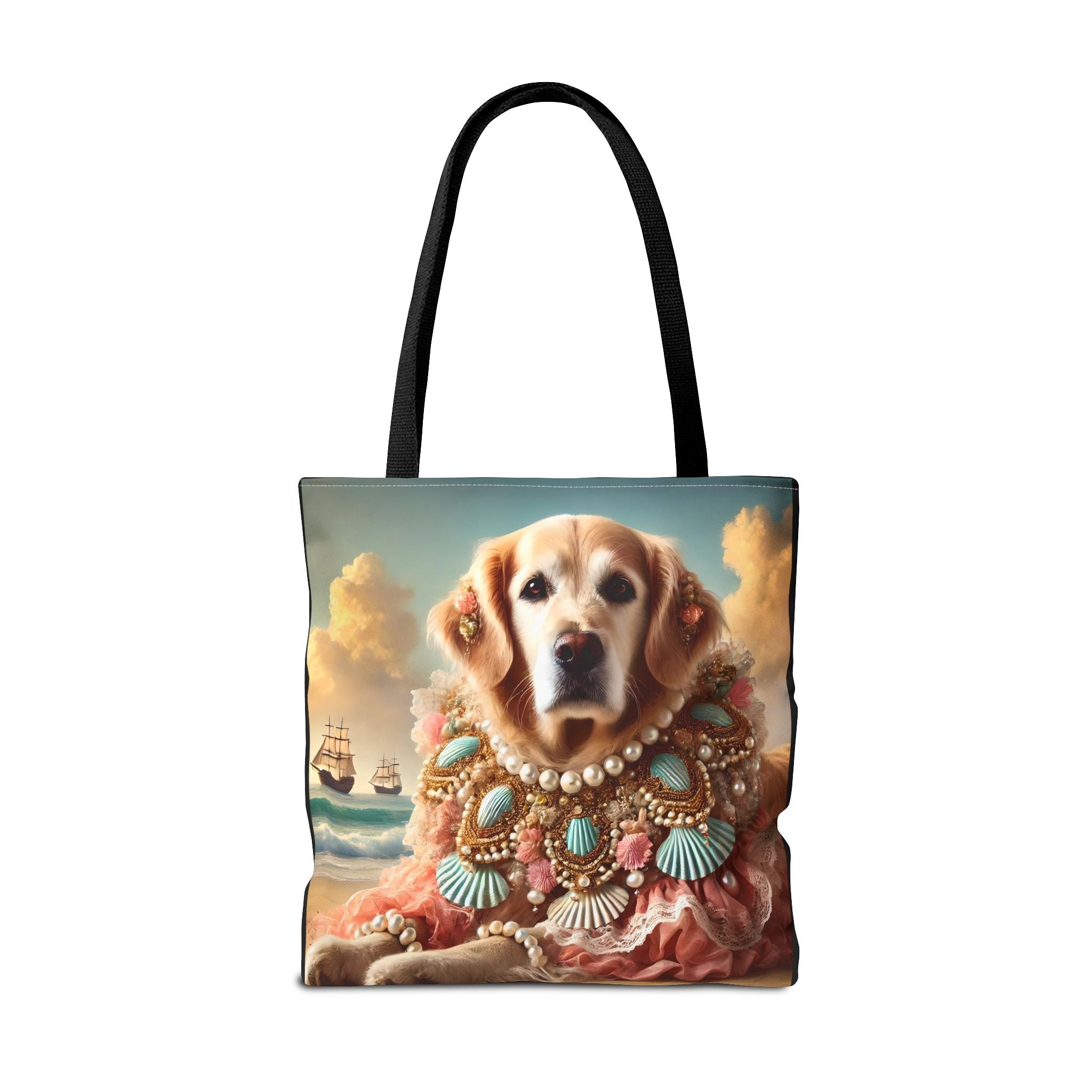 Golden Retriever Beach Beauty | Dog Themed Tote Bag