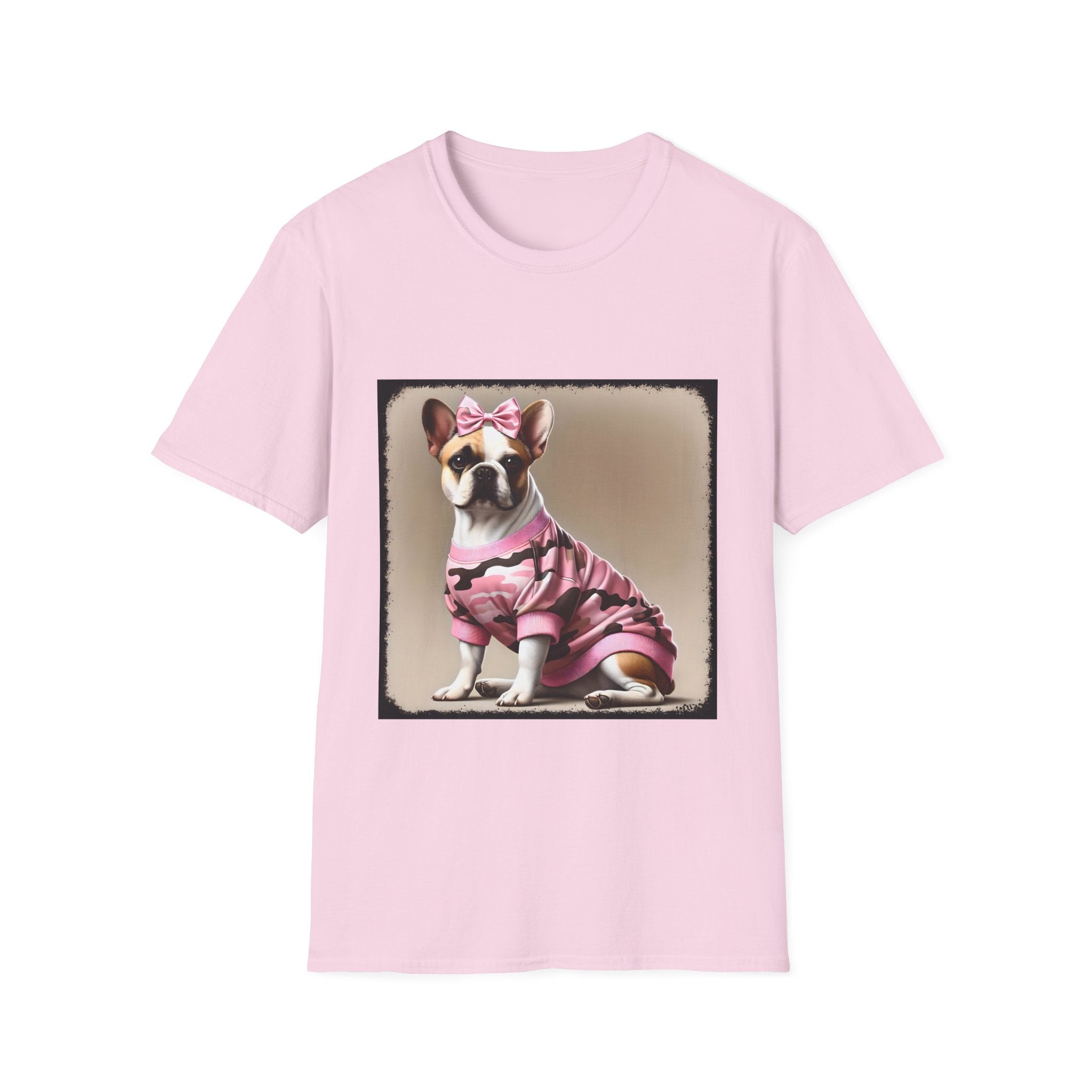 French Bulldog Camo Chic | Unisex Dog T-Shirt