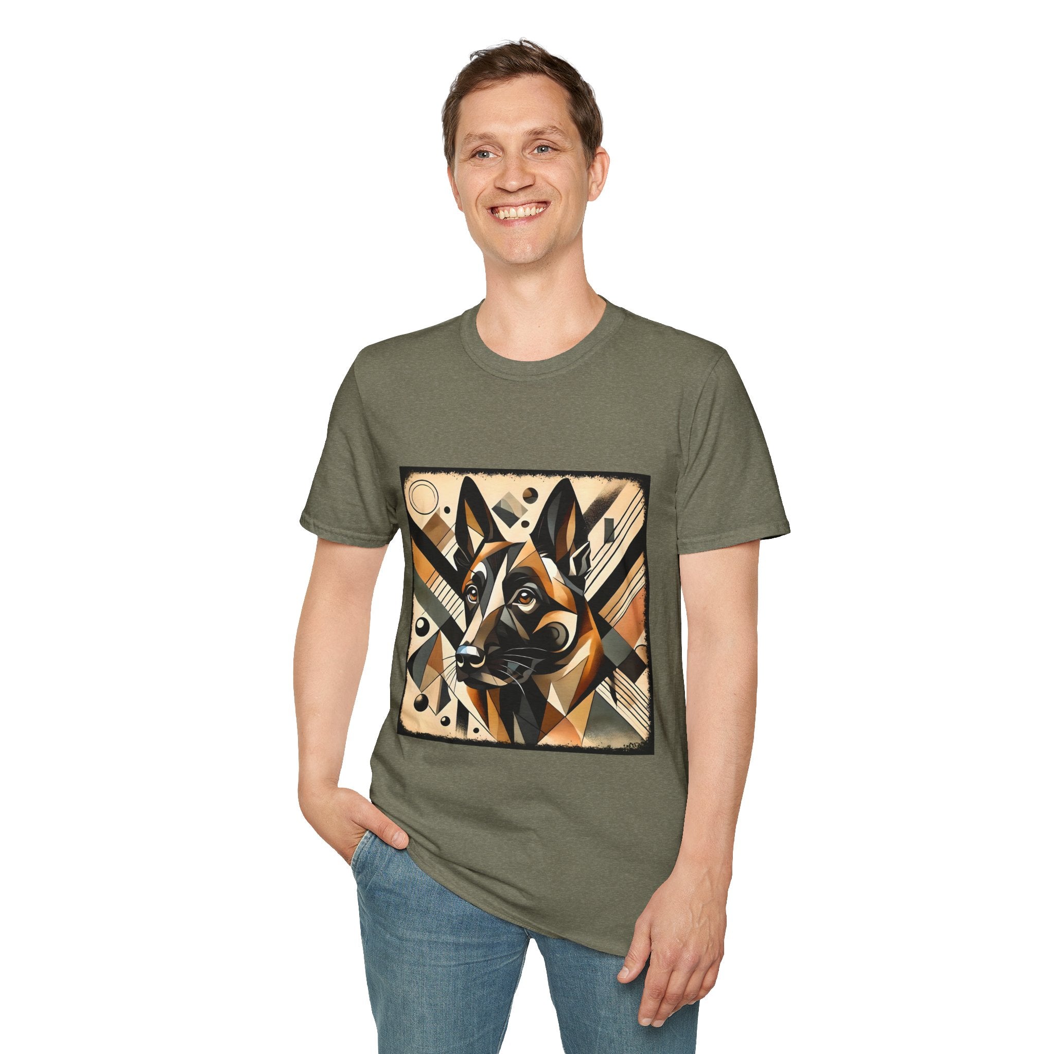 Belgian Malinois Bold Geometric | Unisex Dog T-Shirt