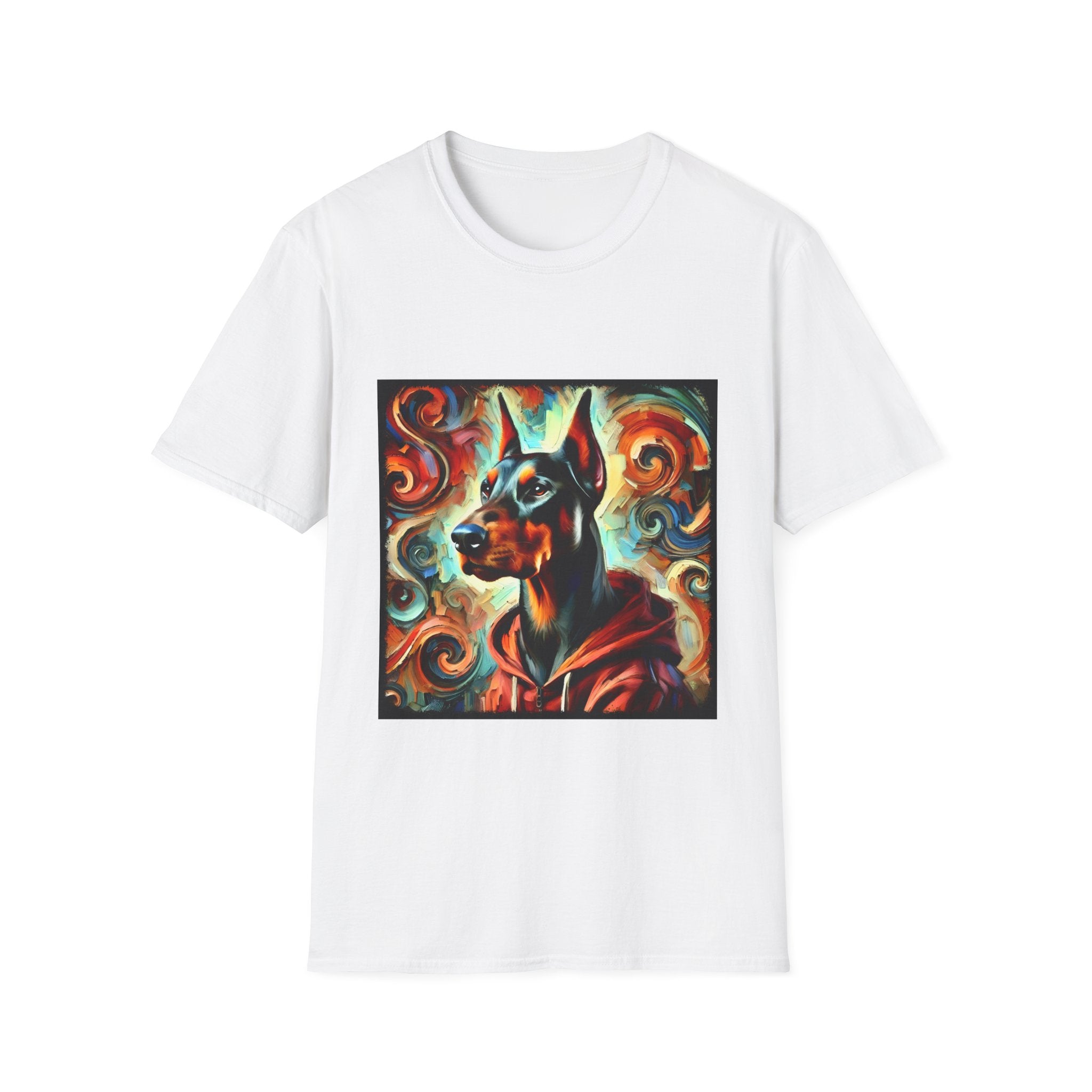 Doberman Pinscher Urban Swirl | Unisex Dog T-Shirt