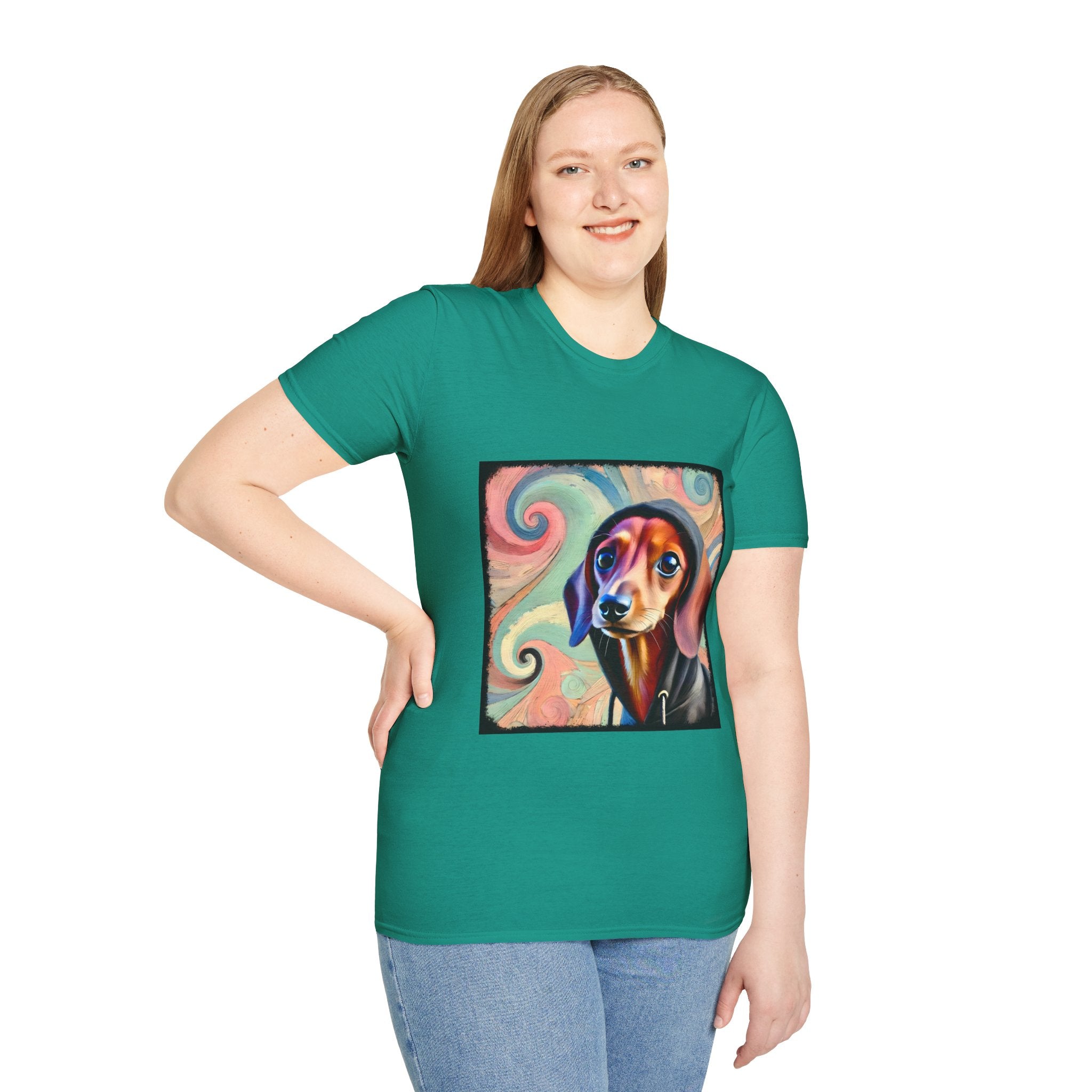 Dachshund Pastel Swirl | Unisex Dog T-Shirt