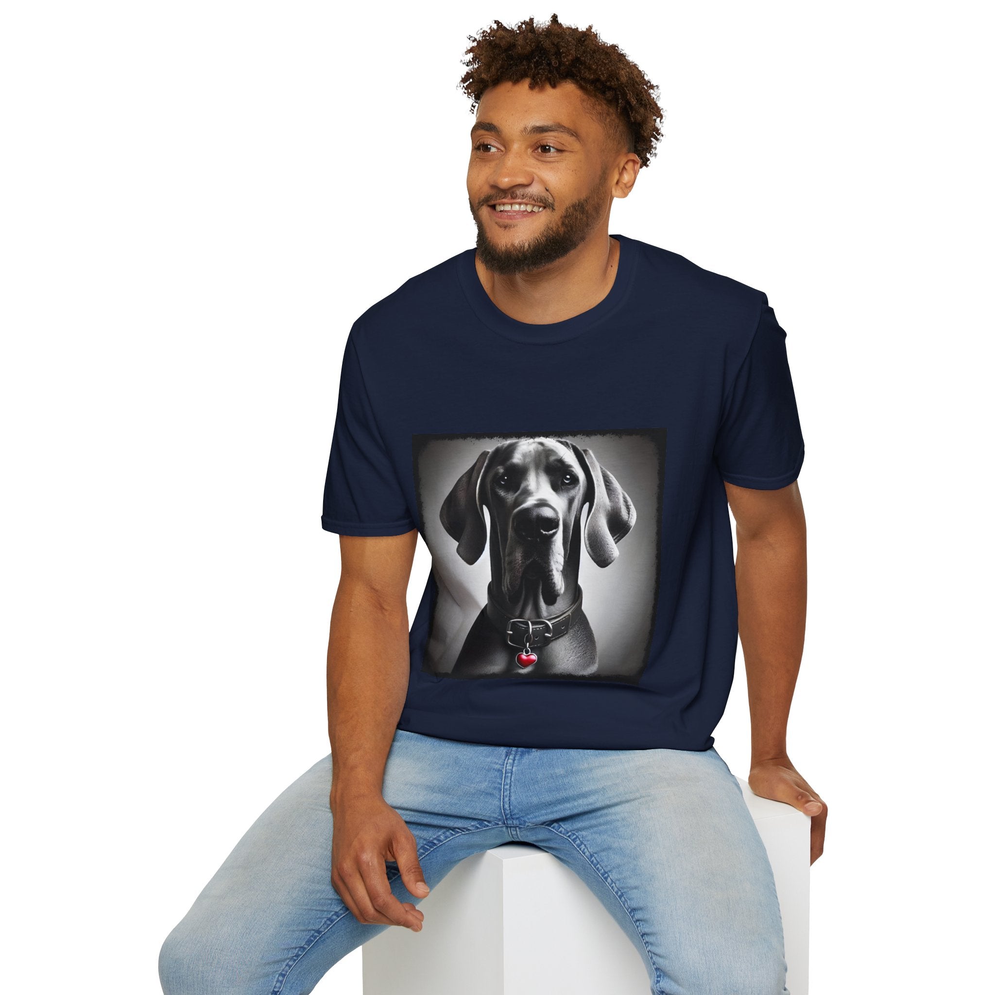 Great Dane Heart Charm | Unisex Dog T-Shirt