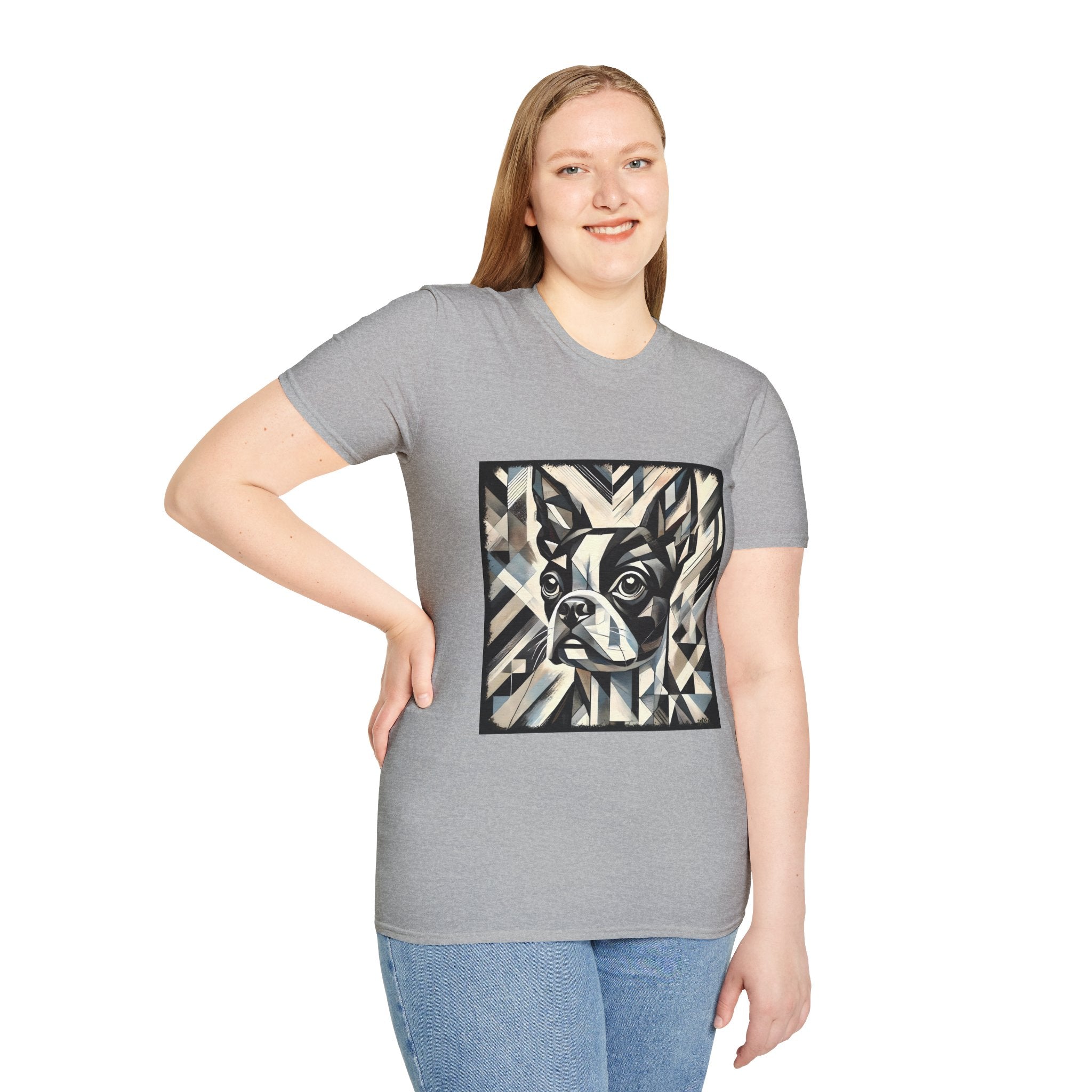 Boston Terrier Geometric | Unisex Dog T-Shirt