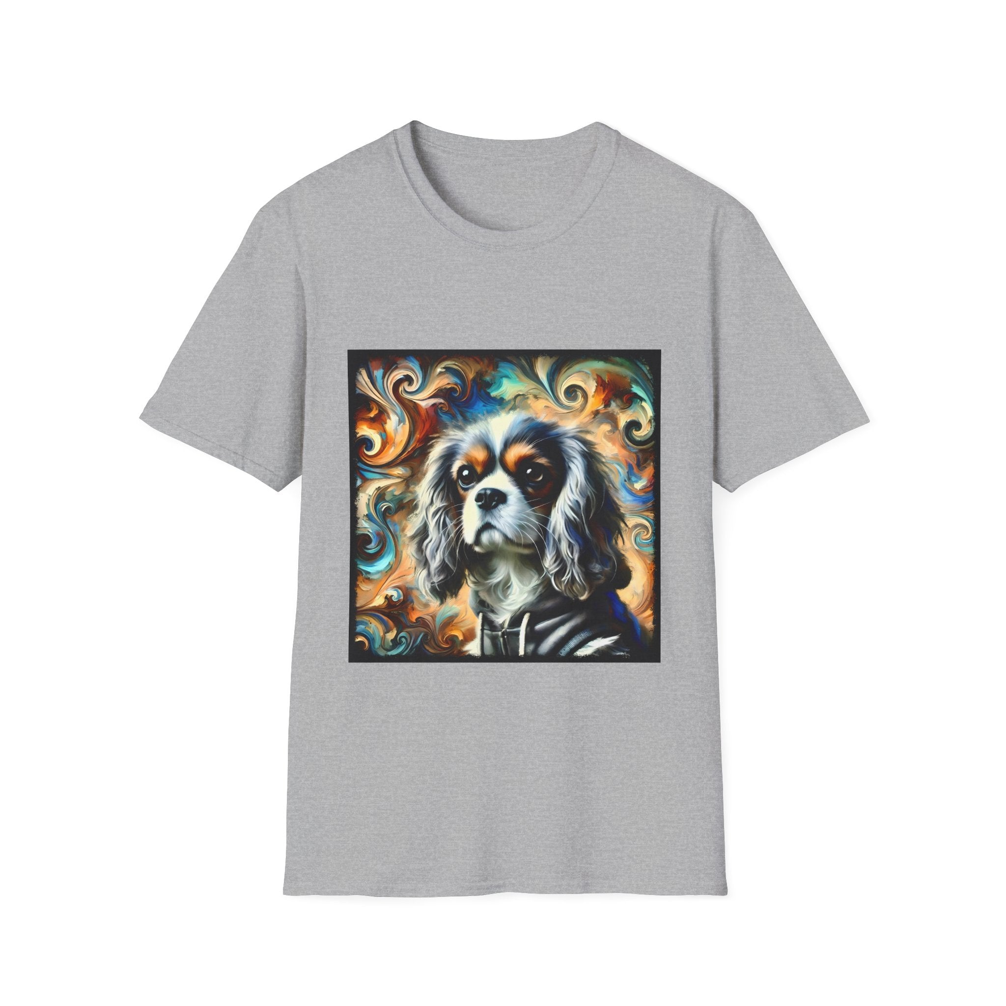 Cavalier King Charles Spaniel Silver Swirl | Unisex Dog T-Shirt