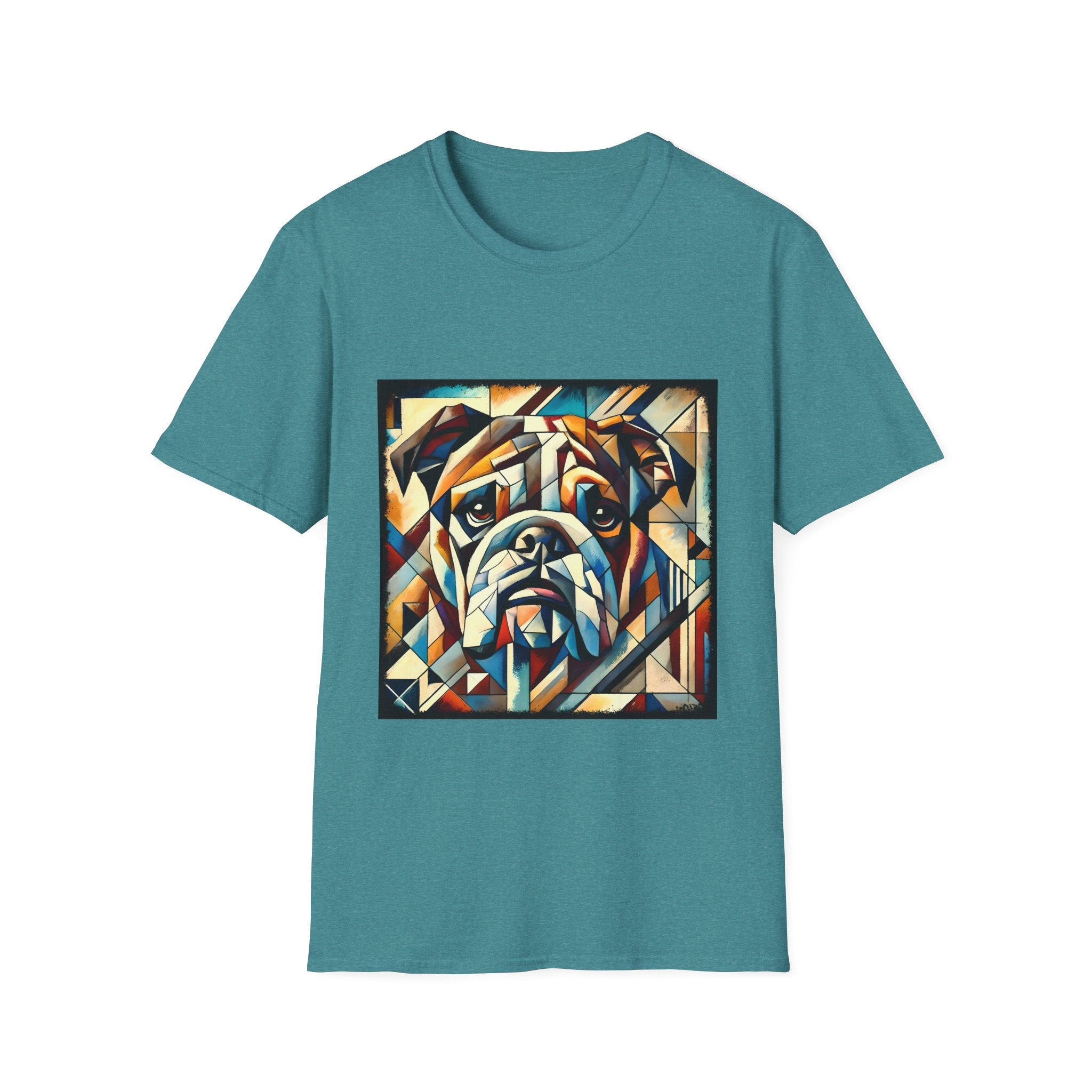 Bulldog Warm Geometric | Unisex Dog T-Shirt