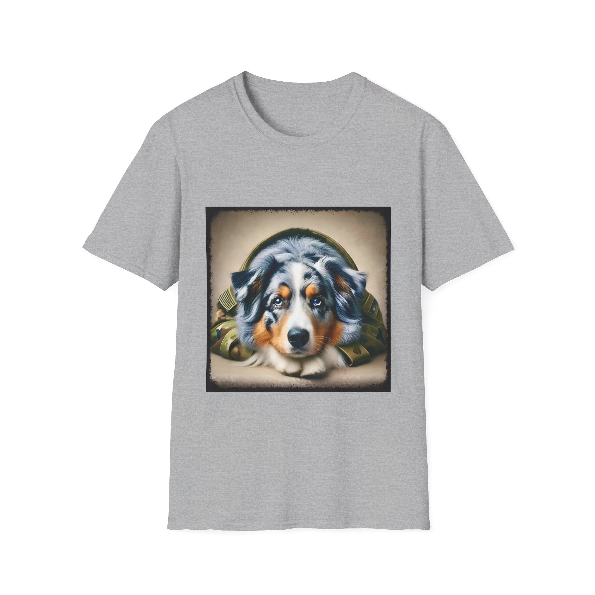 Australian Shepherd Camo Muse | Unisex Dog T-Shirt