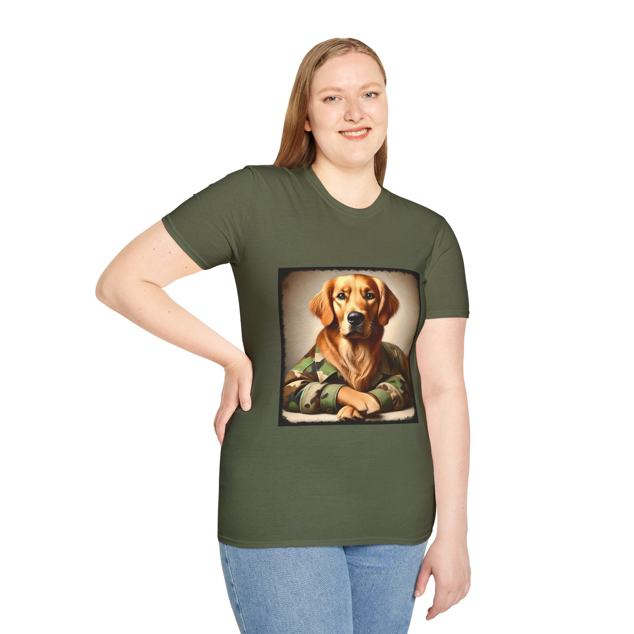 Golden Retriever Bark Battalion | Unisex Dog T-Shirt