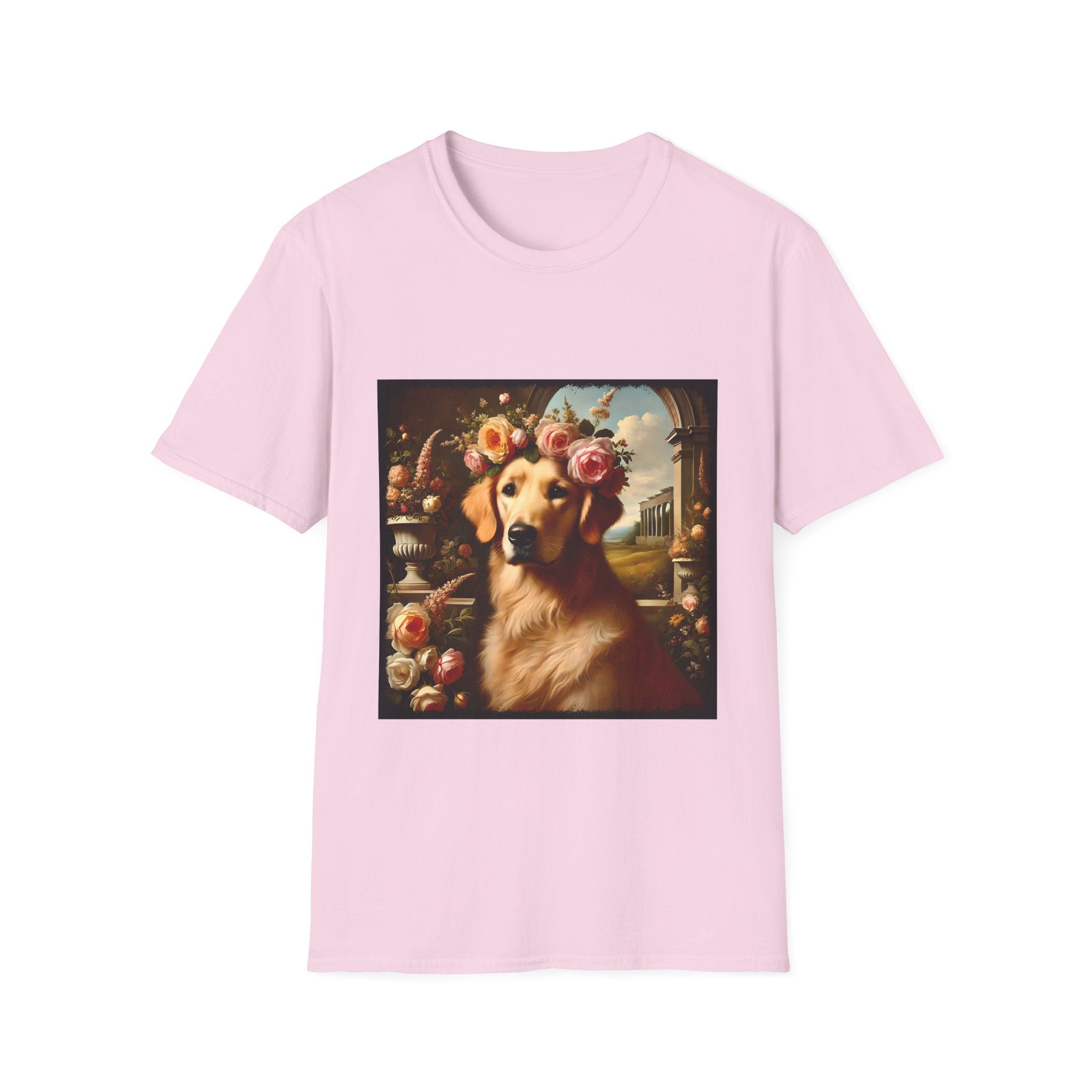 Golden Retriever Garden Bliss | Unisex Dog T-Shirt