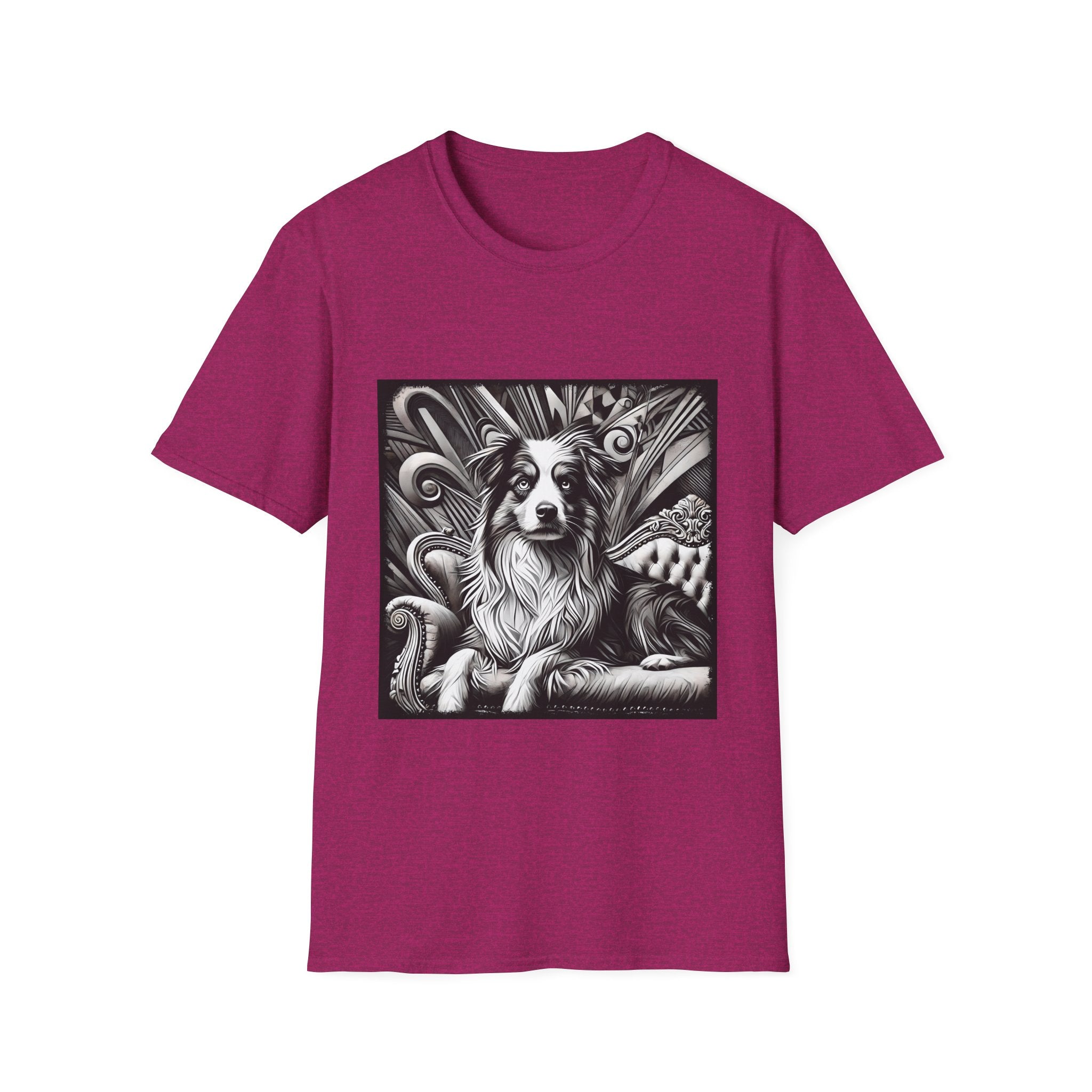 Australian Shepherd B&W Bold | Unisex Dog T-Shirt