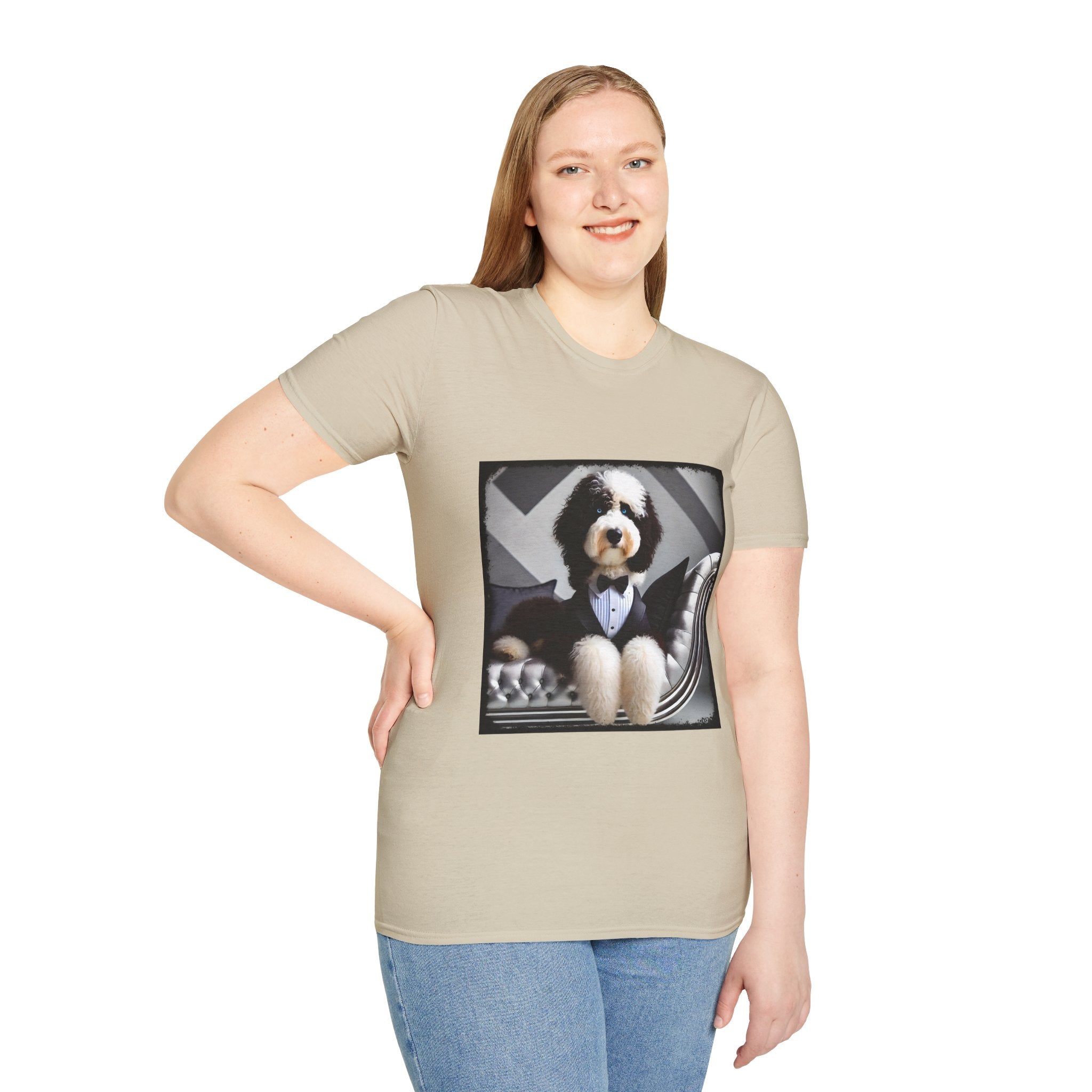 Sheepadoodle Distinguished Gent | Unisex Dog T-Shirt