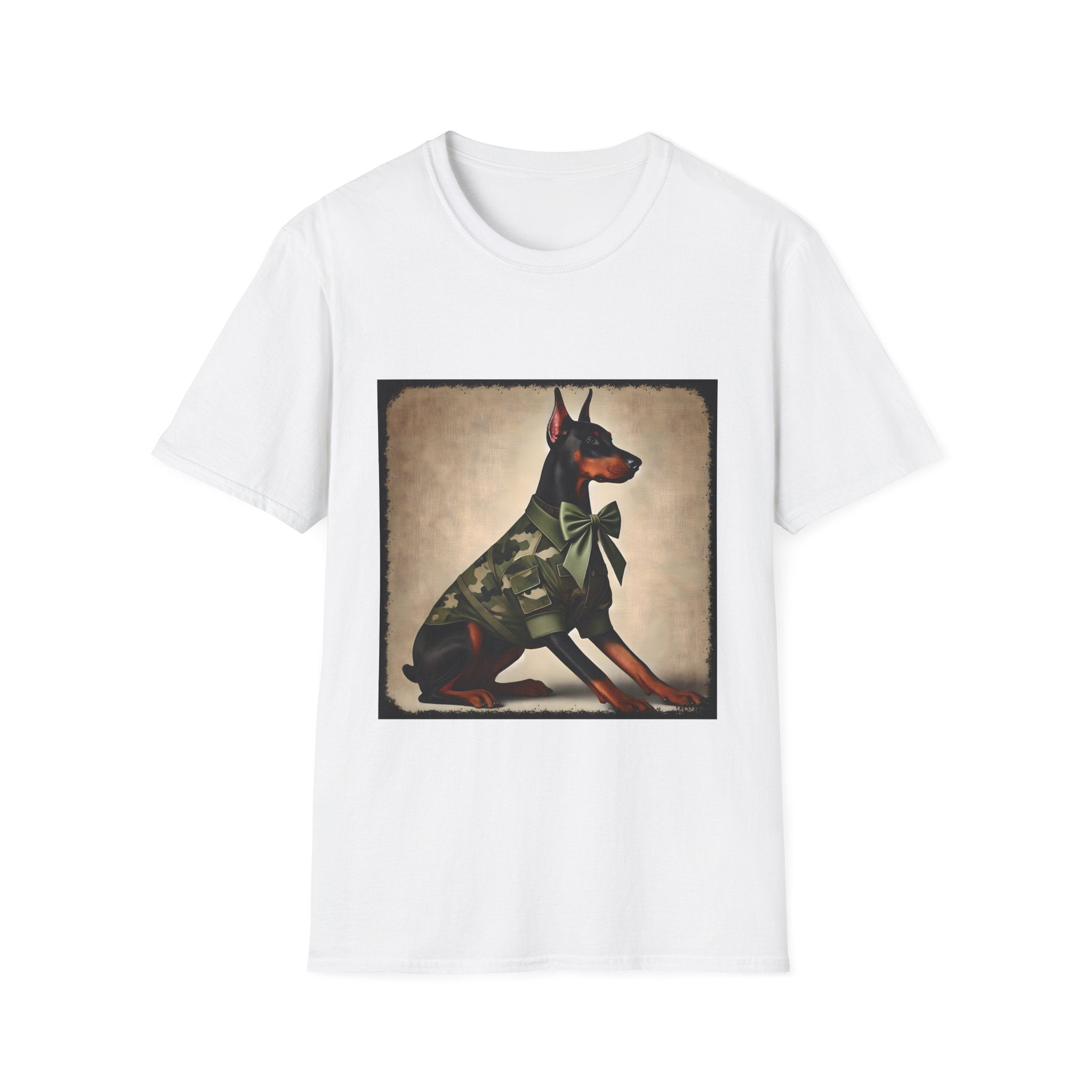 Doberman Pinscher Camo Cutie | Unisex Dog T-Shirt