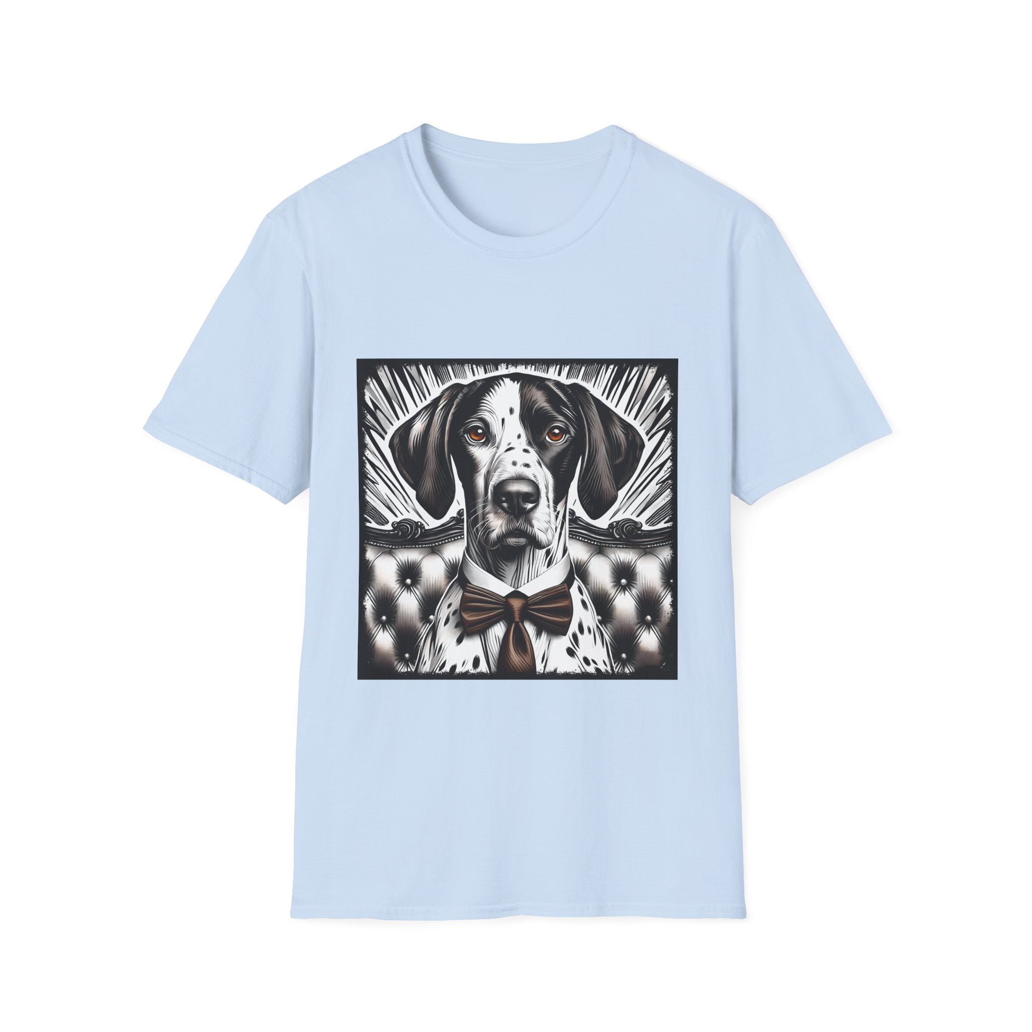 German Shorthaired Pointer B&W Bold Eyes  | Unisex Dog T-Shirt