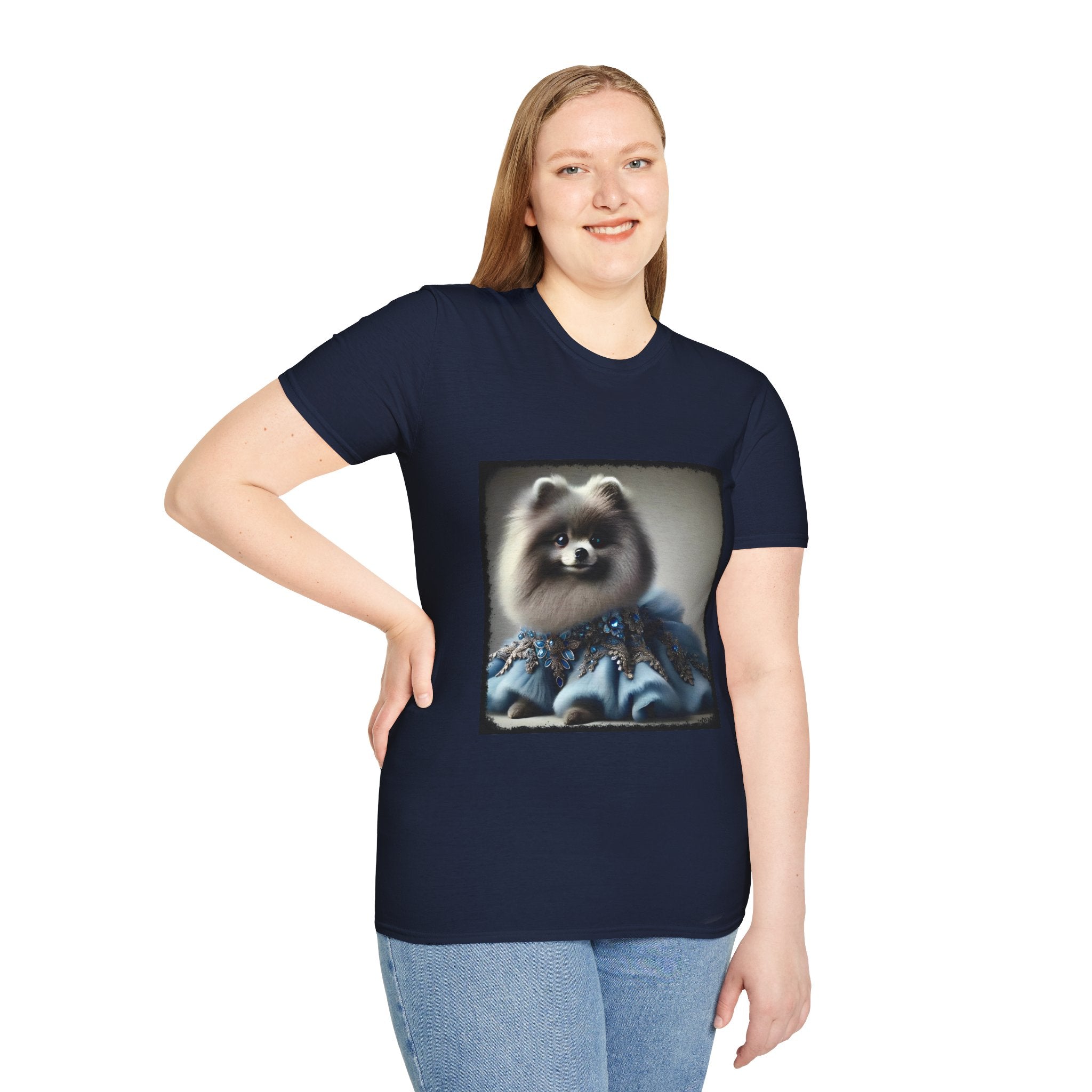 Pomeranian Blue Belle | Unisex Dog T-Shirt