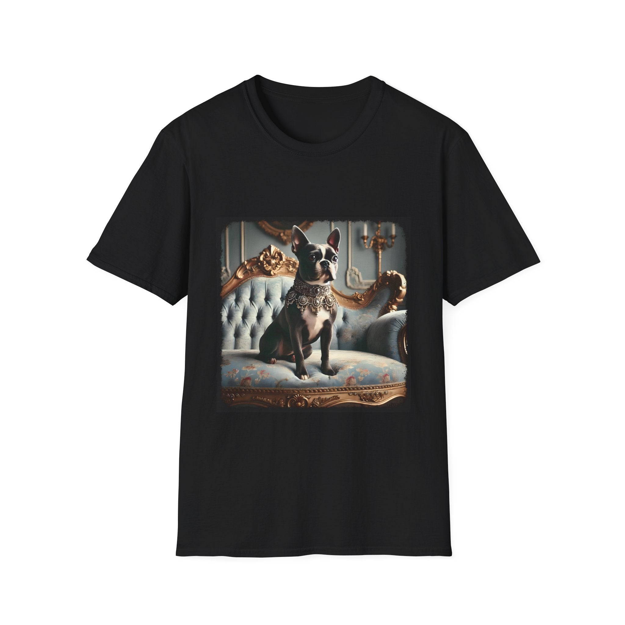 Boston Terrier Blue Royalty | Unisex Dog T-Shirt