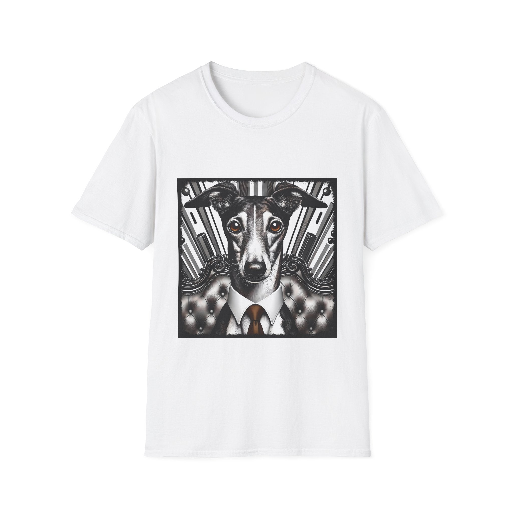 Greyhound B&W Bold Eyes | Unisex Dog T-Shirt